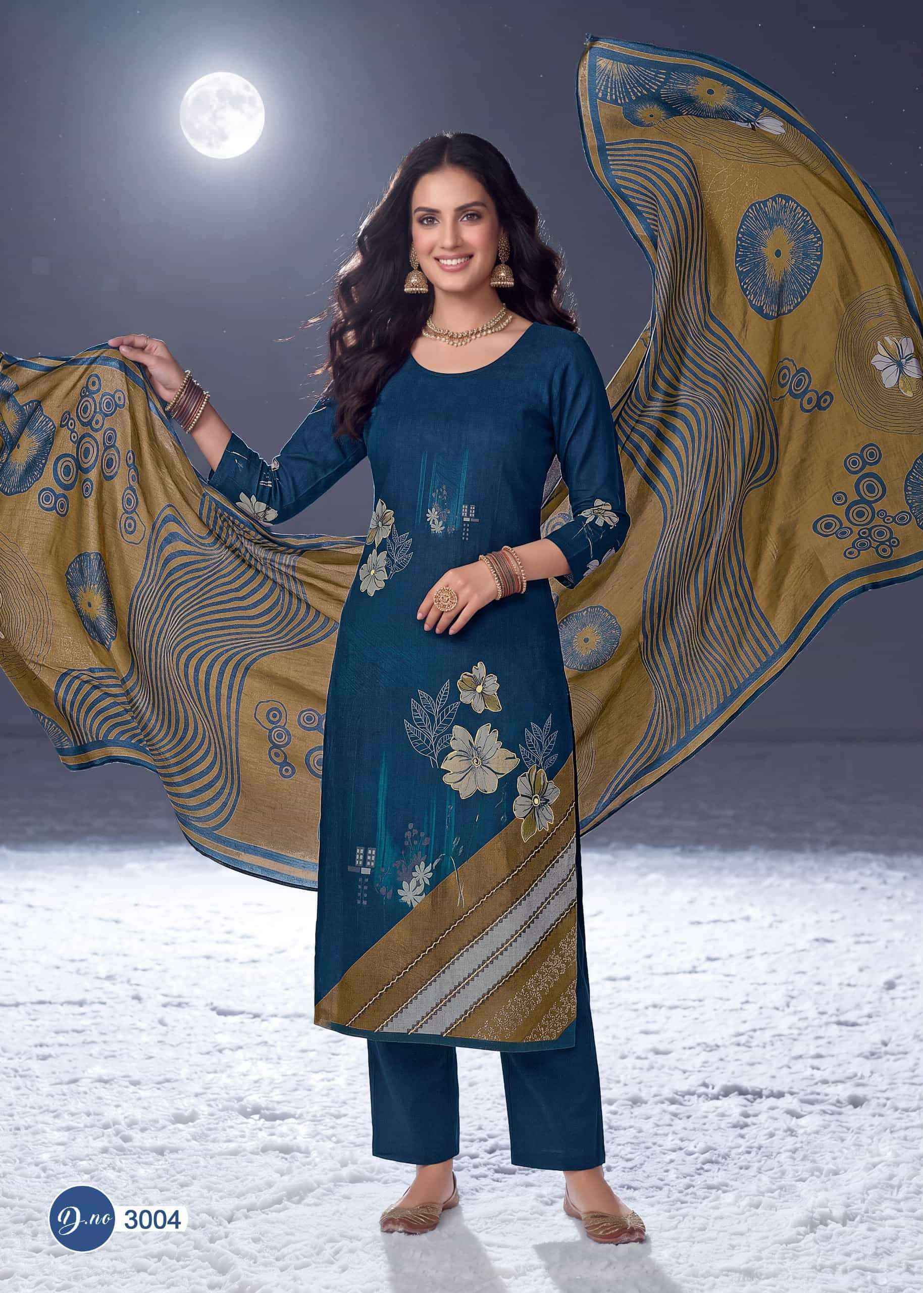 Rahi Fab Rising Gold Vol 3 Pure Cotton Dress Material Surat Wholesale Market ( 8 Pcs Catalogue )