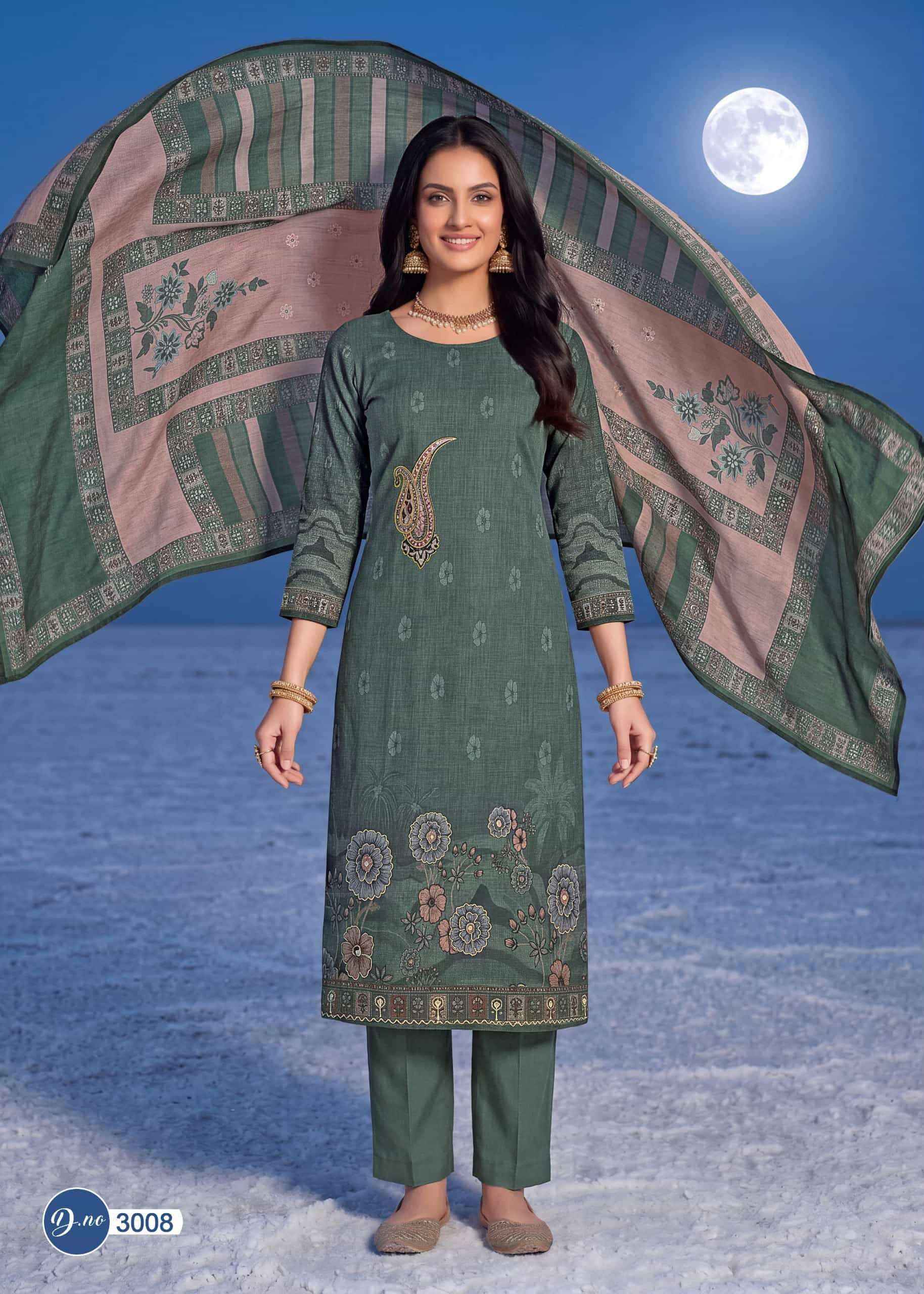 Rahi Fab Rising Gold Vol 3 Pure Cotton Dress Material Surat Wholesale Market ( 8 Pcs Catalogue )