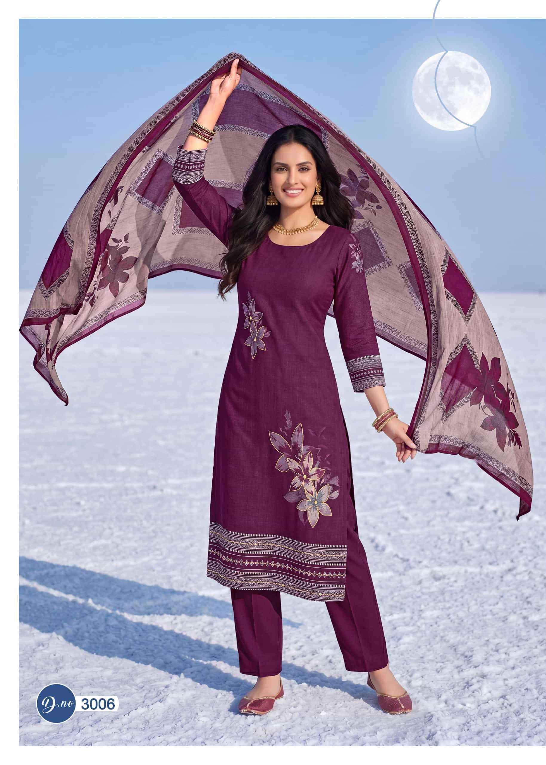 Rahi Fab Rising Gold Vol 3 Pure Cotton Dress Material Surat Wholesale Market ( 8 Pcs Catalogue )