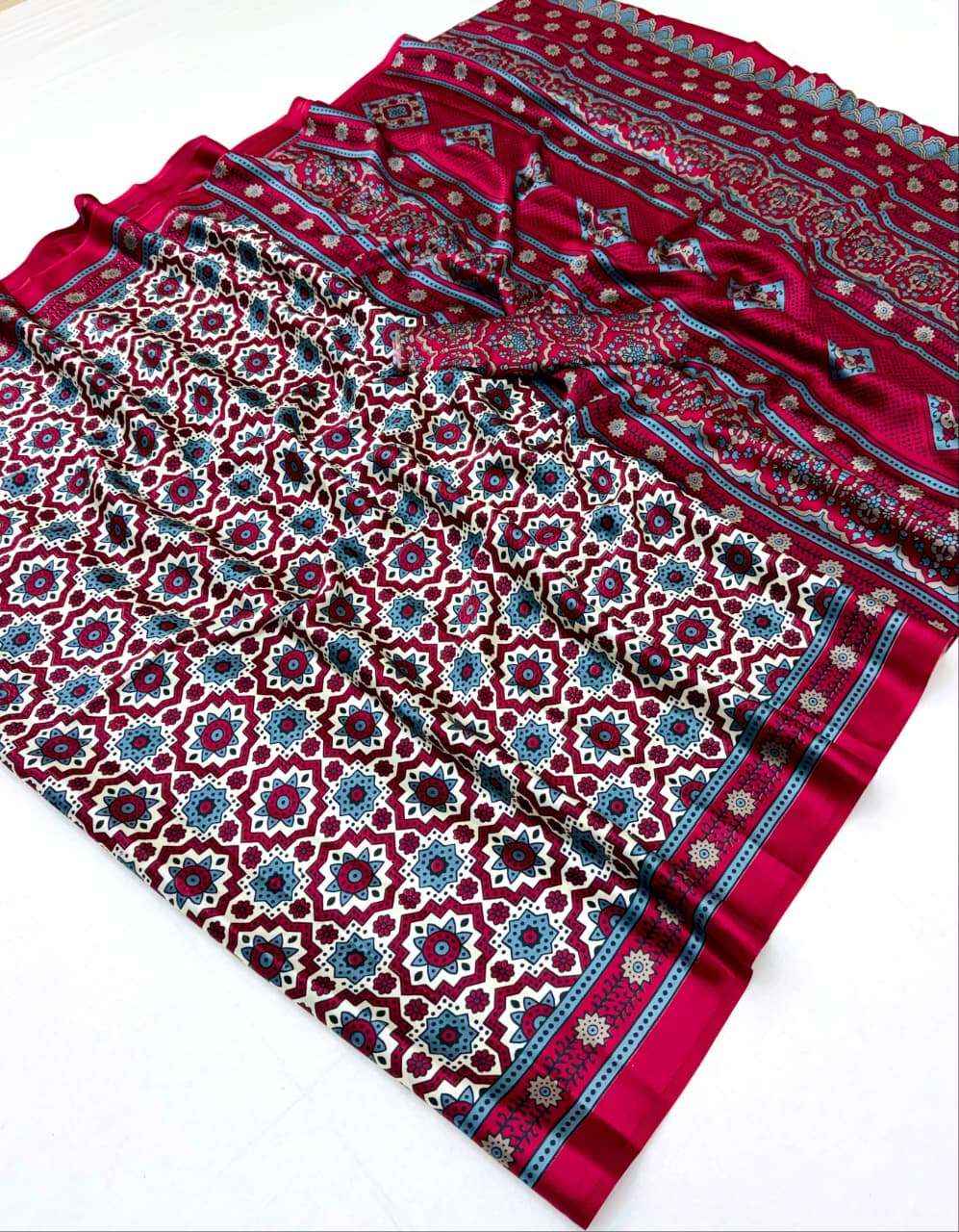 Rajtex Queen Latest Modal Satin Saree Colltection At Wholesale Price ( 4 Pcs Catalog )