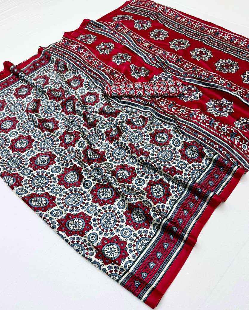 Rajtex Queen Latest Modal Satin Saree Colltection At Wholesale Price ( 4 Pcs Catalog )