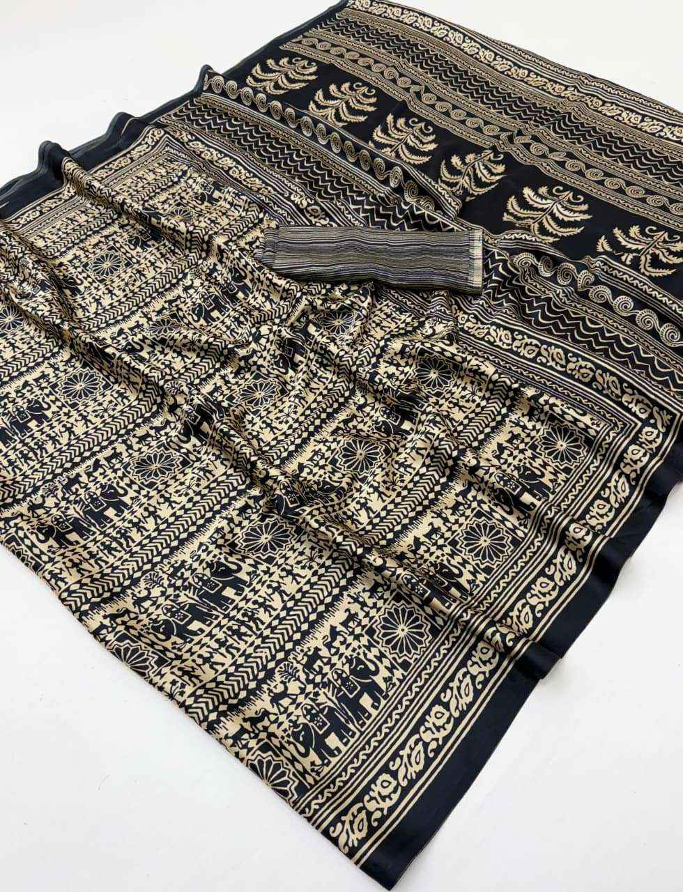 Rajtex Queen Latest Modal Satin Saree Colltection At Wholesale Price ( 4 Pcs Catalog )