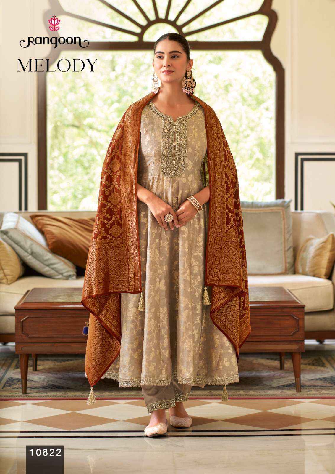 Rangoon Melody Readymade Suits Wholesale Supplier In surat ( 3 pcs Catalogue )