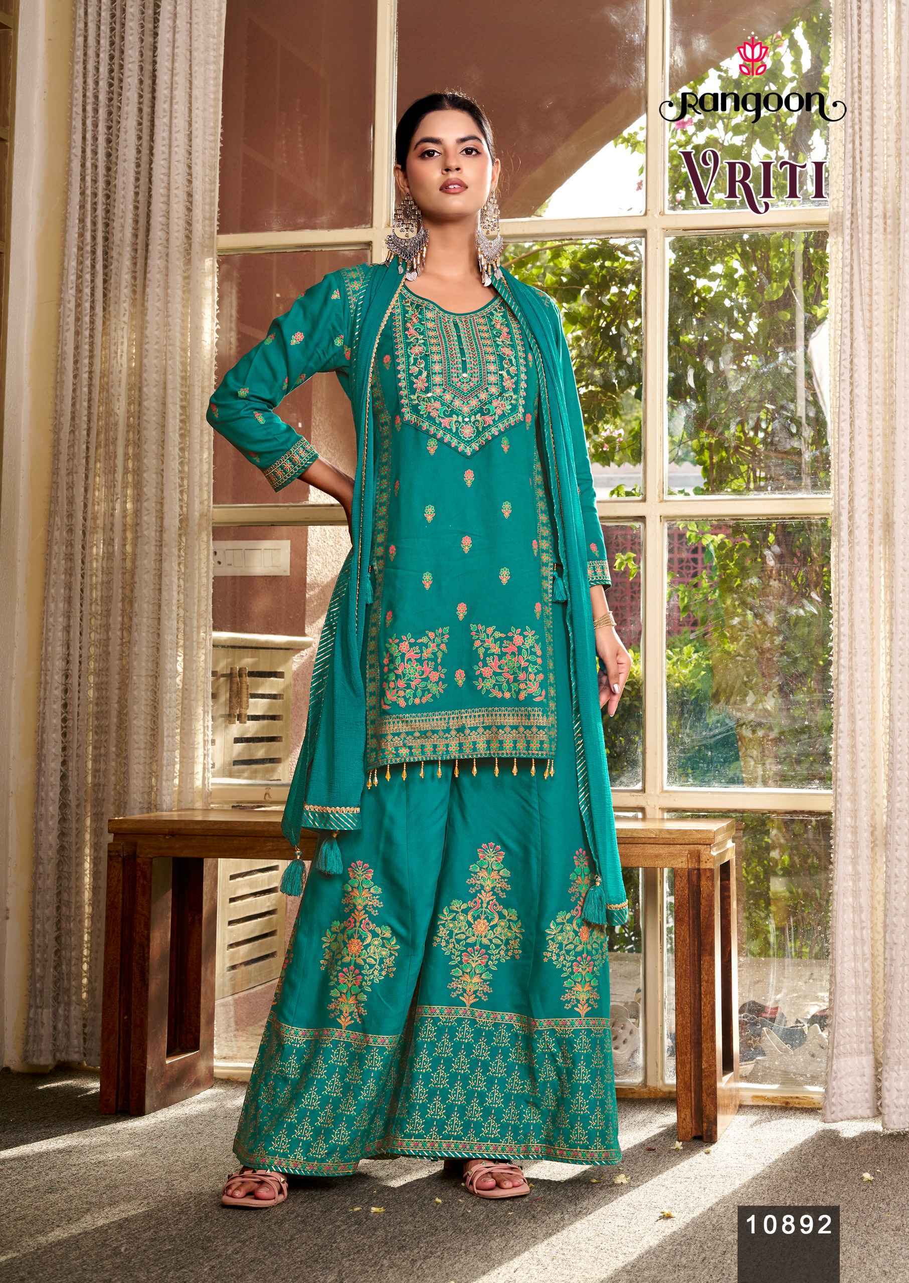 Rangoon Vriti Readymade Rayon Dress Collection _ Wholesale Factory Rate ( 4 Pcs Catalog )