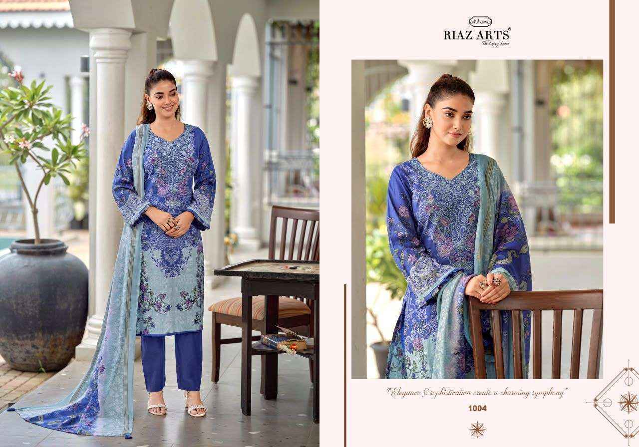 Riaz Arts Nayra Vol-42 Cotton Dress Material, Surat Wholesale Factory (8 pcs Catalogue)