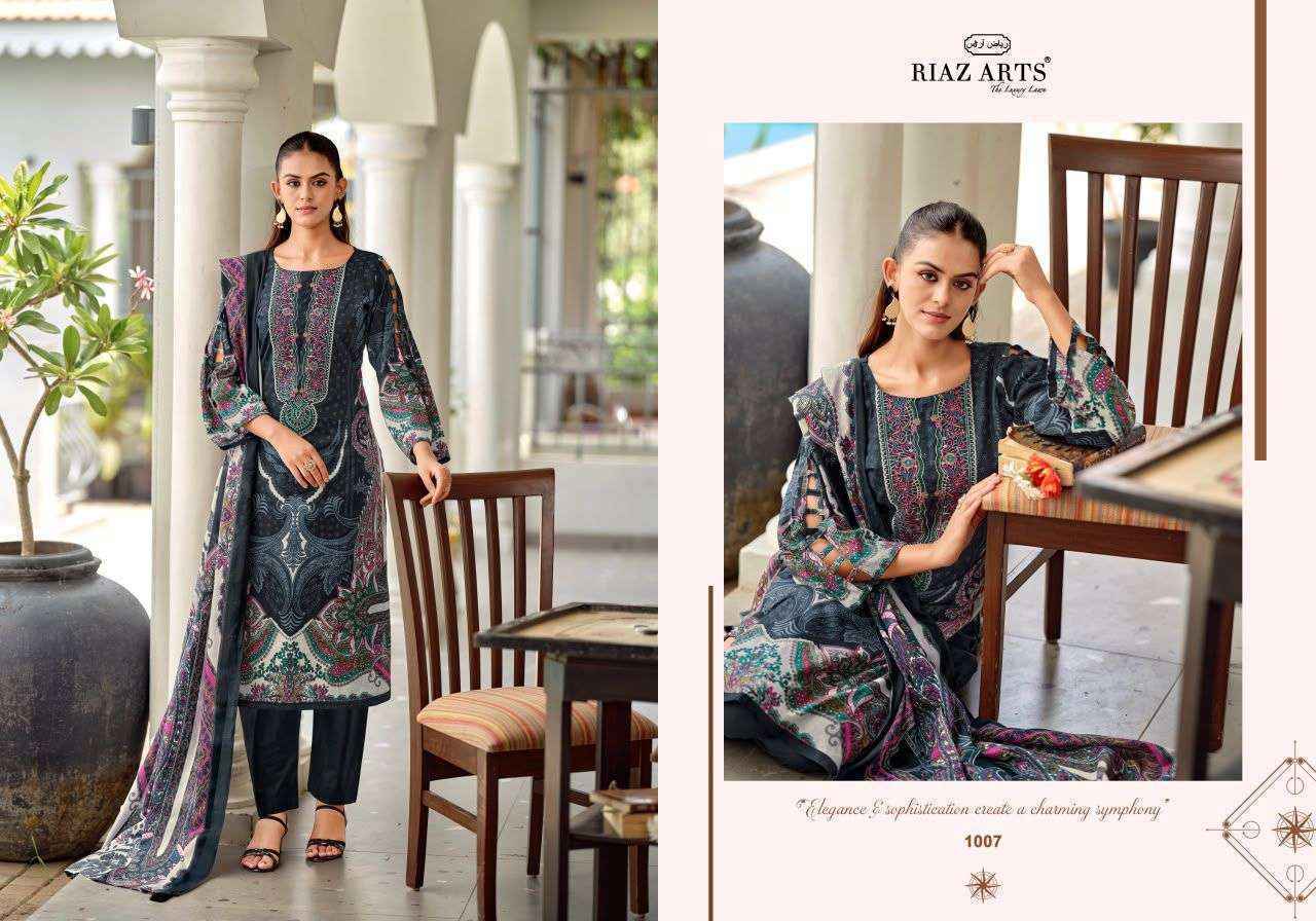 Riaz Arts Nayra Vol-42 Cotton Dress Material, Surat Wholesale Factory (8 pcs Catalogue)
