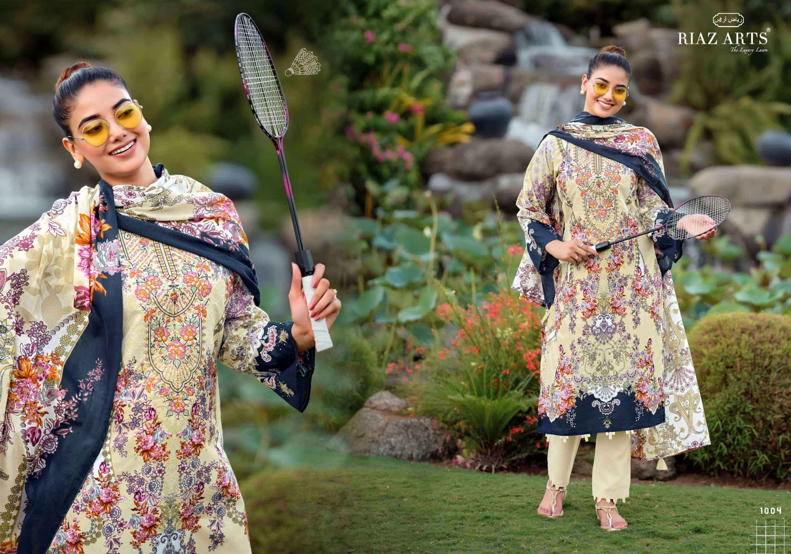Riaz Arts Nayra Vol 44 Pure Cotton Pakistani Dress Material Wholesale Surat ( 8 Pcs Catalogue )