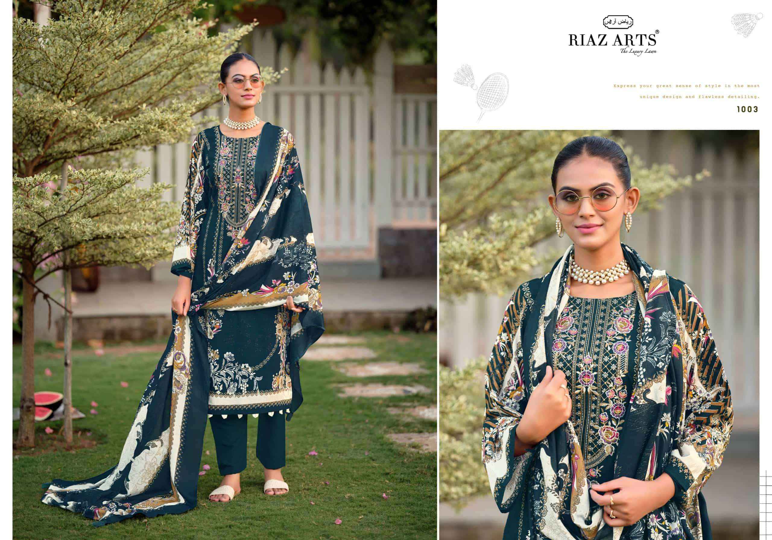 Riaz Arts Nayra Vol 44 Pure Cotton Pakistani Dress Material Wholesale Surat ( 8 Pcs Catalogue )