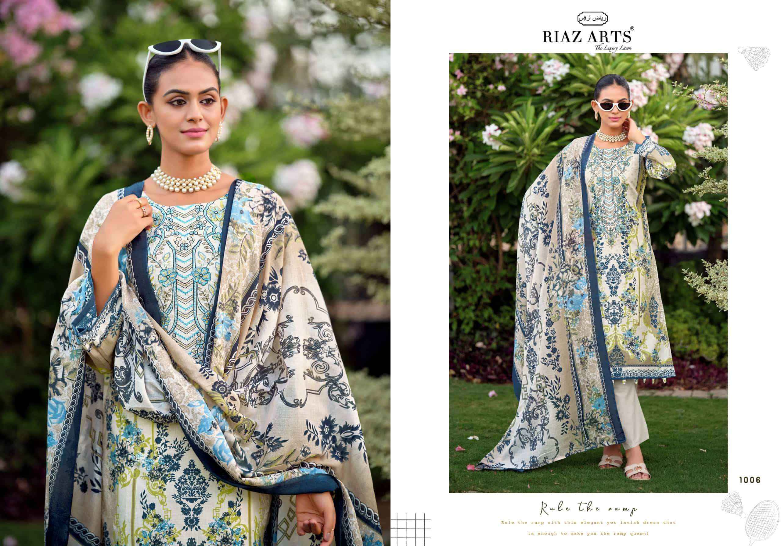 Riaz Arts Nayra Vol 44 Pure Cotton Pakistani Dress Material Wholesale Surat ( 8 Pcs Catalogue )