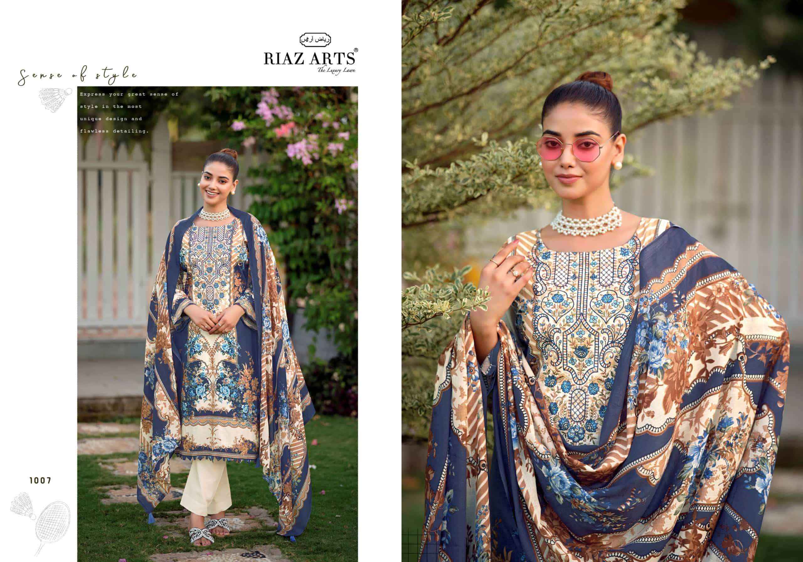 Riaz Arts Nayra Vol 44 Pure Cotton Pakistani Dress Material Wholesale Surat ( 8 Pcs Catalogue )