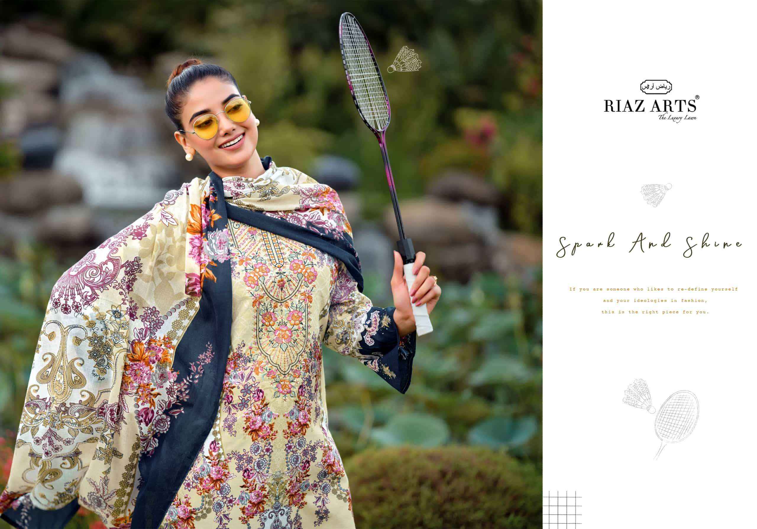 Riaz Arts Nayra Vol 44 Pure Cotton Pakistani Dress Material Wholesale Surat ( 8 Pcs Catalogue )