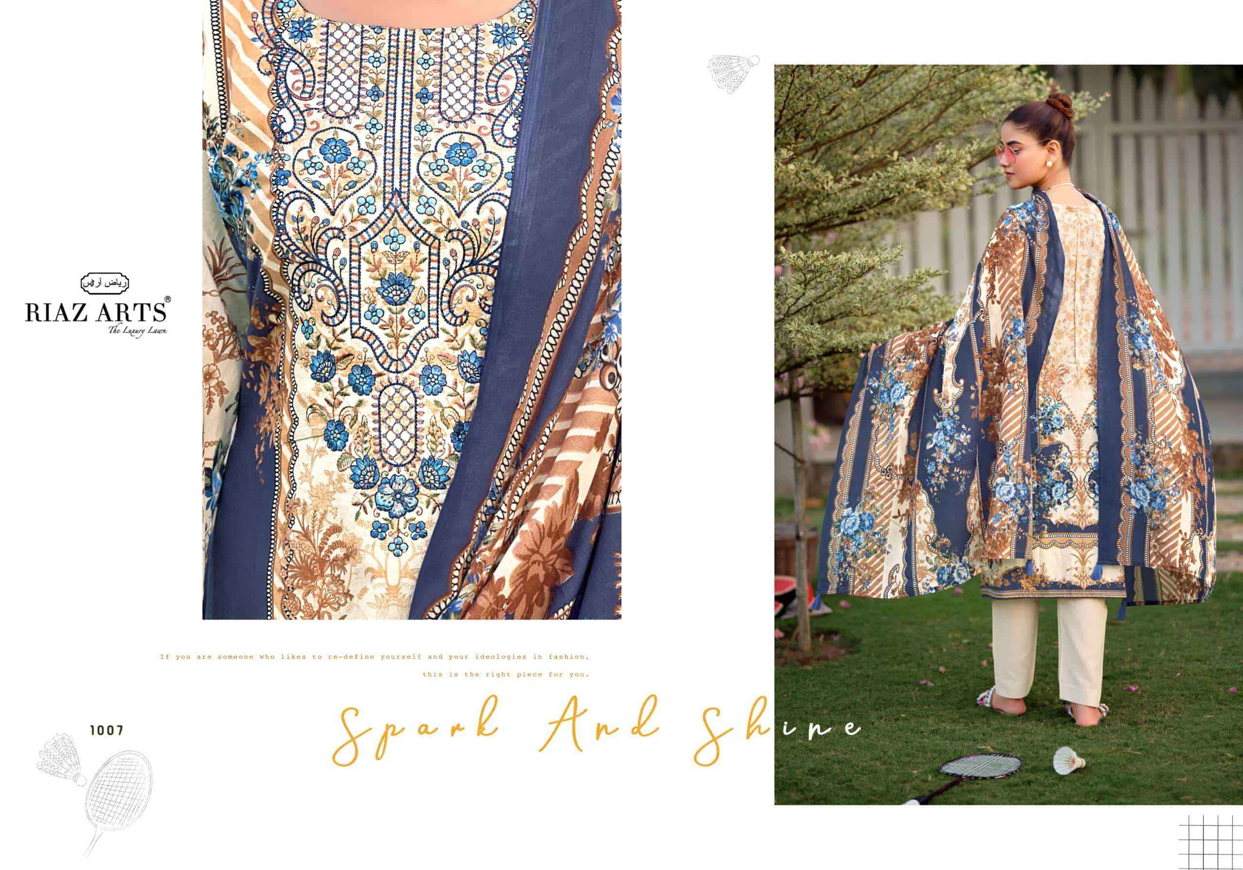 Riaz Arts Nayra Vol 44 Pure Cotton Pakistani Dress Material Wholesale Surat ( 8 Pcs Catalogue )