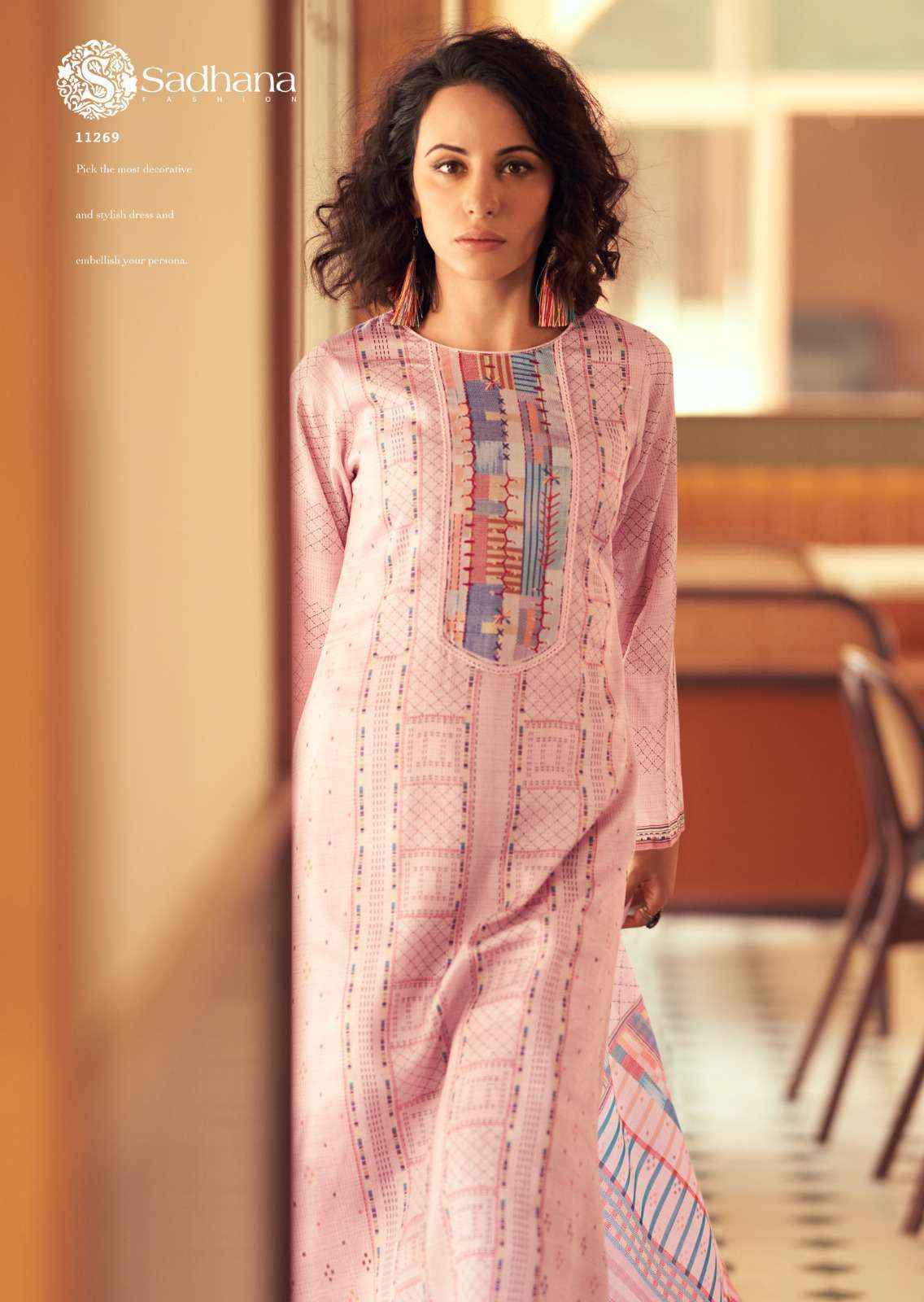 Sadhana Gulfidan Fancy Work Jam Cotton Suit Latest Summer Dress _ Wholesale Factory Rate ( 6 Pcs Catalog )