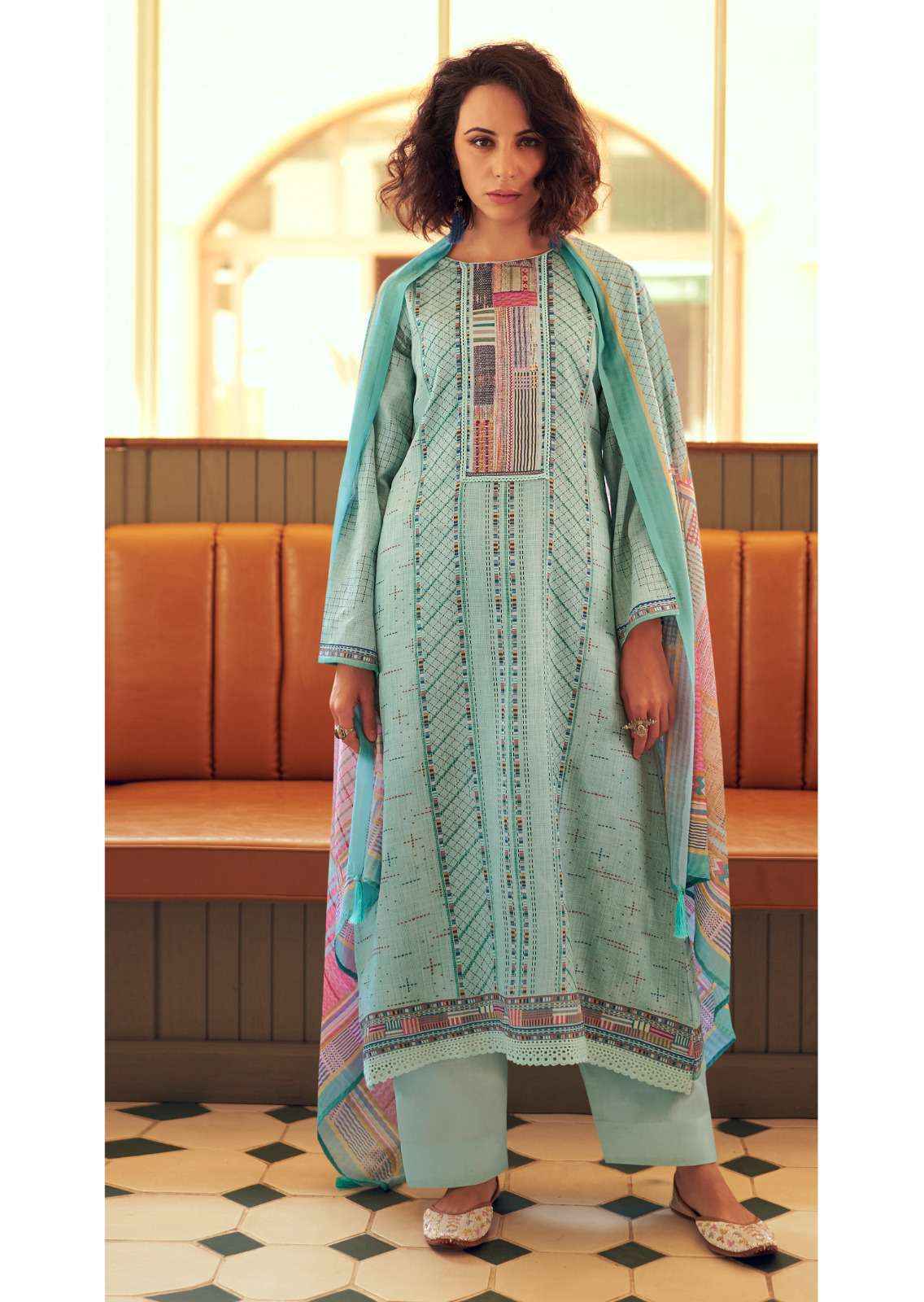 Sadhana Gulfidan Fancy Work Jam Cotton Suit Latest Summer Dress _ Wholesale Factory Rate ( 6 Pcs Catalog )