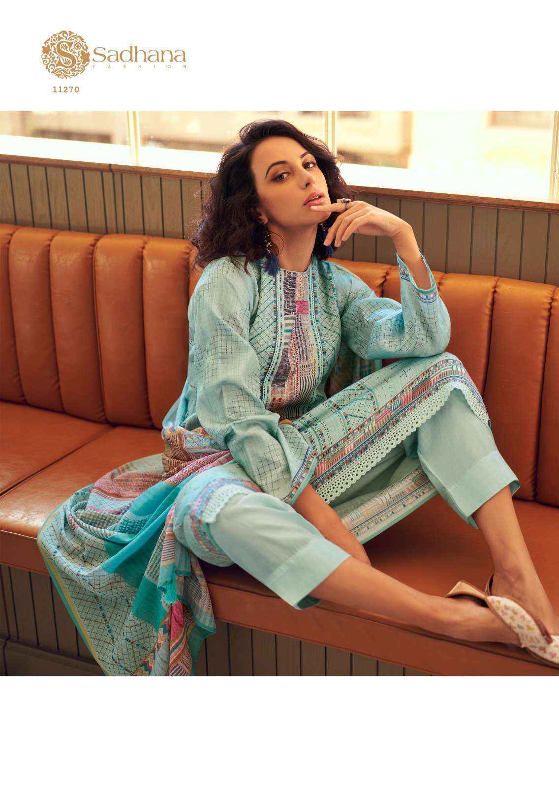 Sadhana Gulfidan Fancy Work Jam Cotton Suit Latest Summer Dress _ Wholesale Factory Rate ( 6 Pcs Catalog )