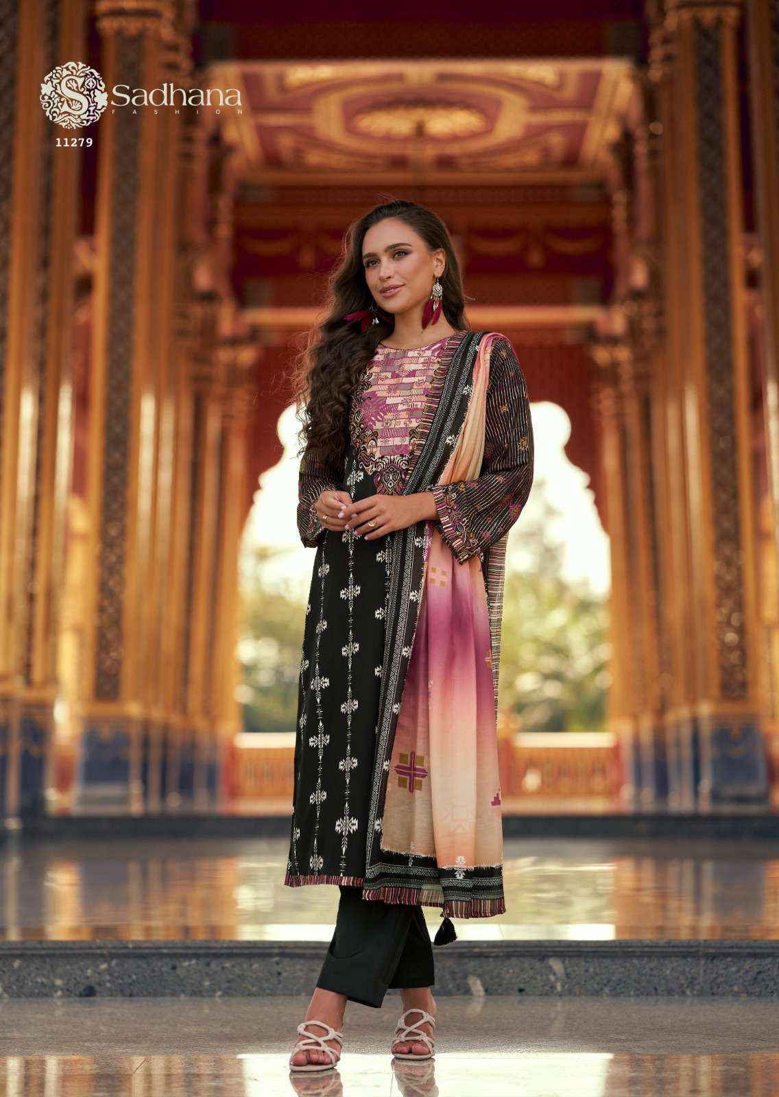 Sadhana Himani Pure Muslin Silk Ladies Dress _ Wholesale Factory ( 6 Pcs Catalog )
