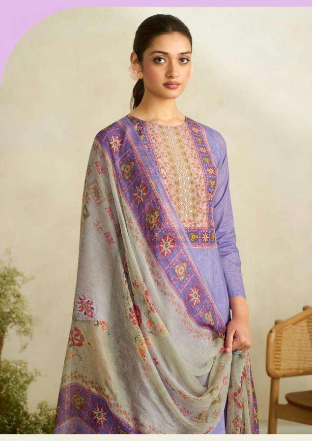 Sadhana Raabta Fancy Handwork Lawn Cotton Dress Material _ Wholesale Factory Rate ( 6 Pcs Catalog )