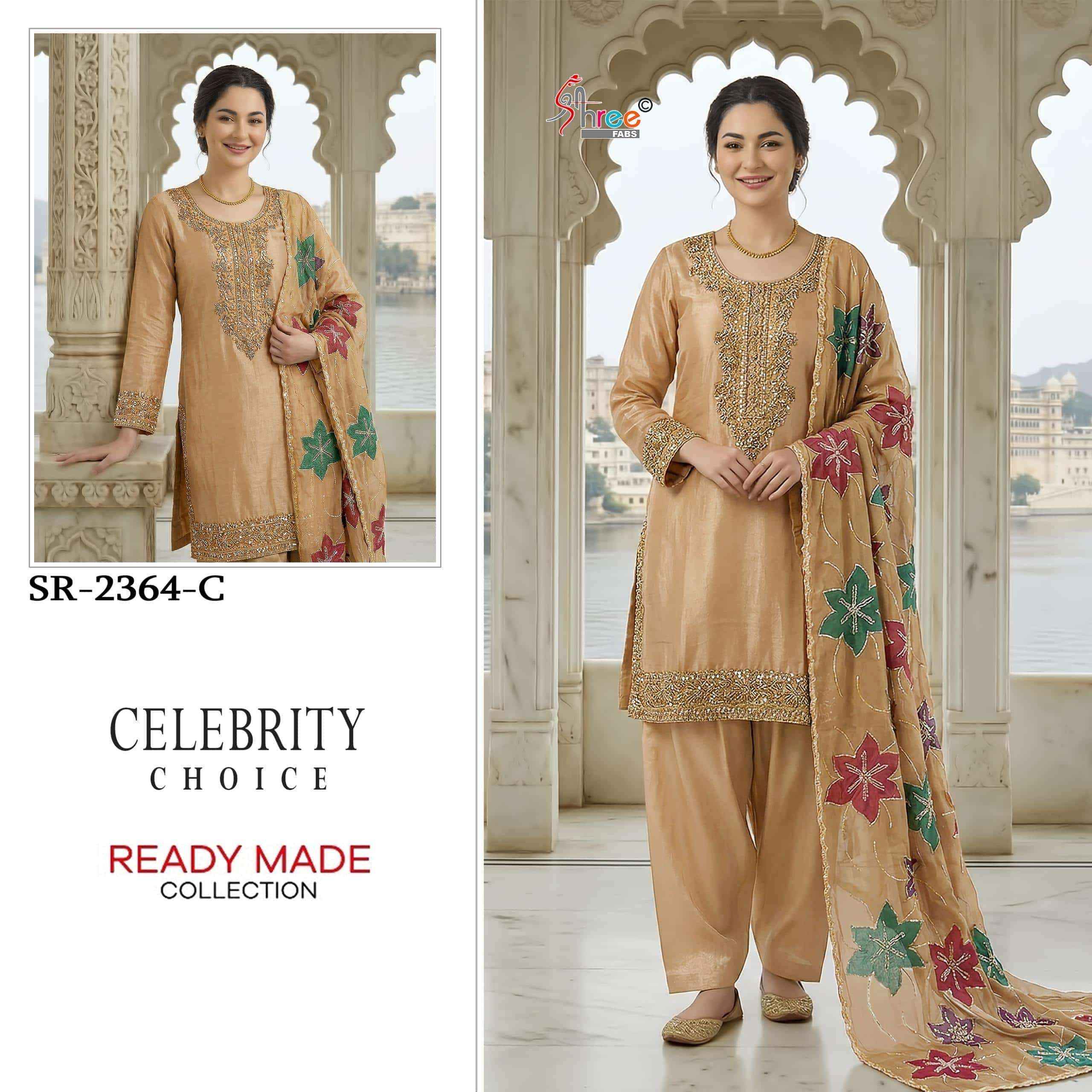 Shree Fabs Sr 2364 Abcd Partywear Pakistani Dress Readymade Collection _ Wholesale Factory Rate ( 4 Pcs Catalog )