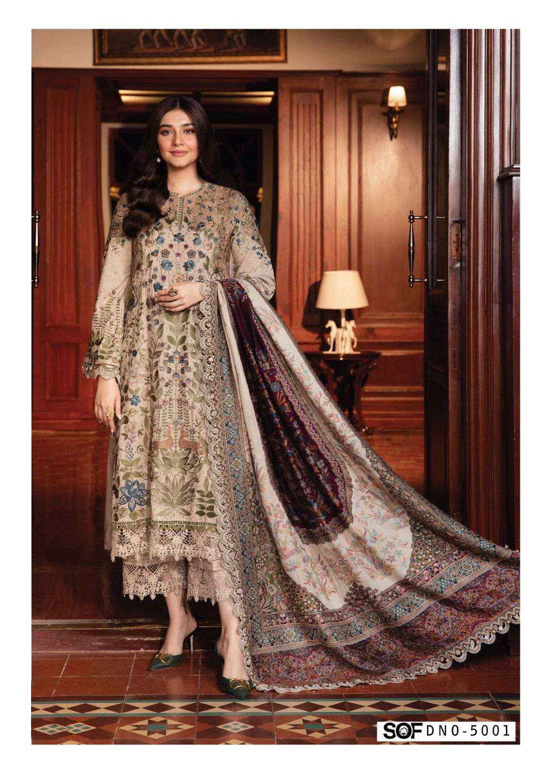 Shree Om Fab Asim Jofa Vol 5 Cotton Dress Material _ Wholesale Factory Price ( 6 Pcs Catalog )