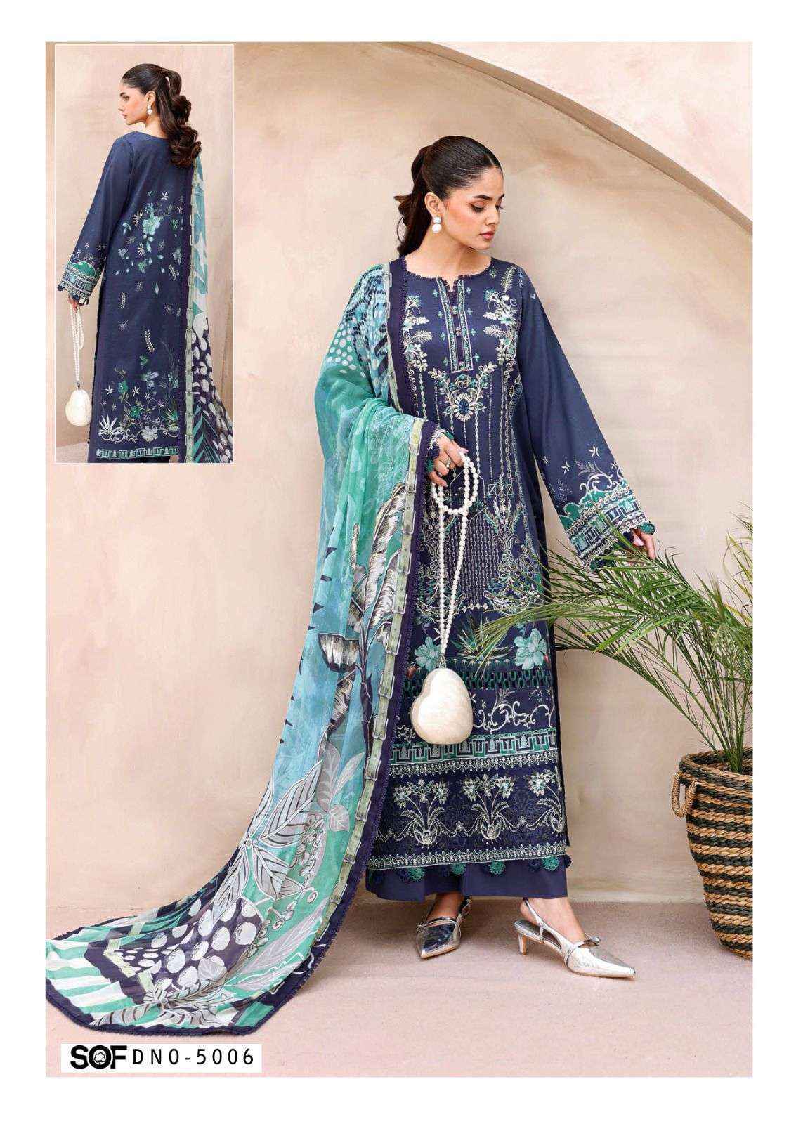 Shree Om Fab Asim Jofa Vol 5 Cotton Dress Material _ Wholesale Factory Price ( 6 Pcs Catalog )