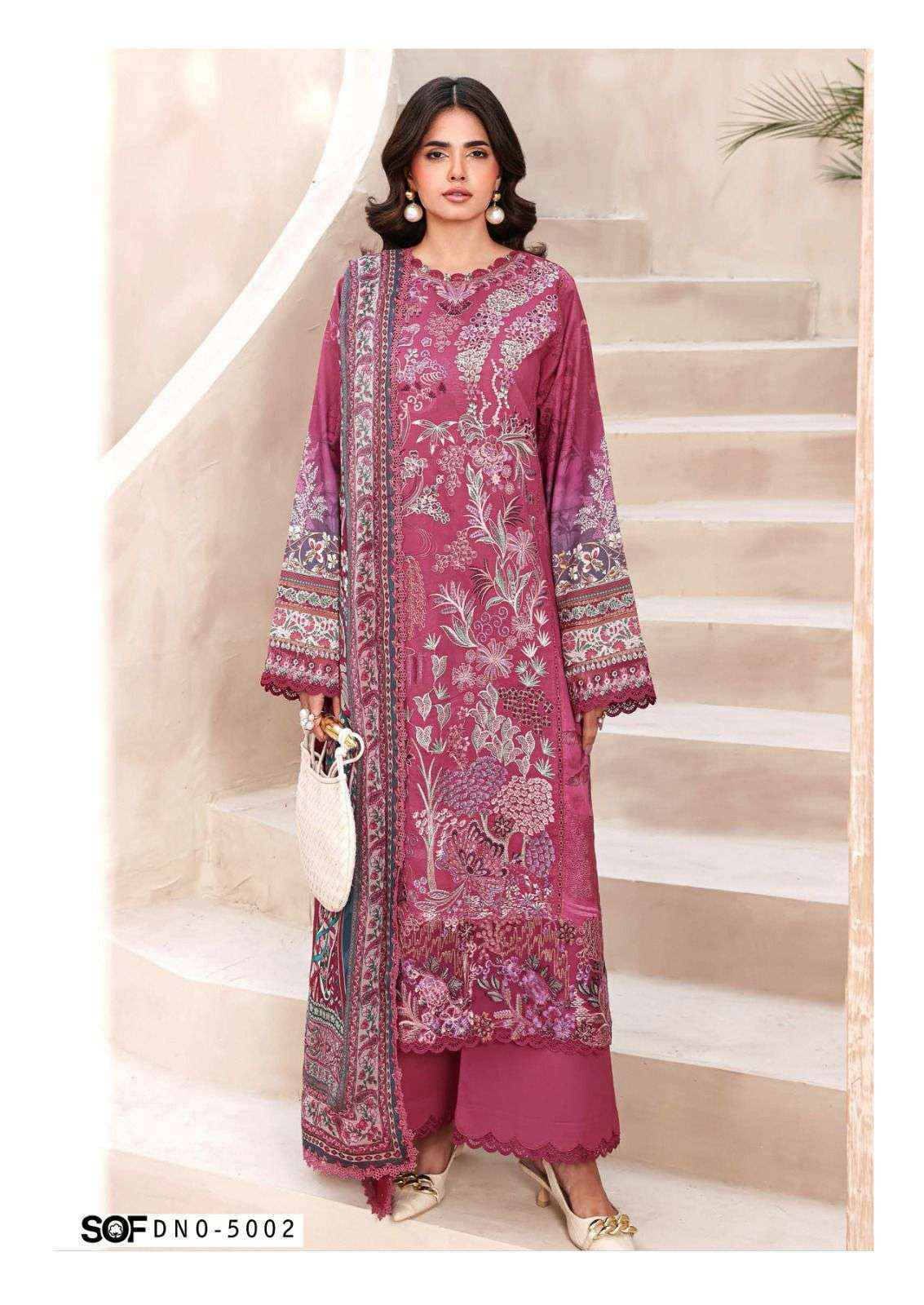 Shree Om Fab Asim Jofa Vol 5 Cotton Dress Material _ Wholesale Factory Price ( 6 Pcs Catalog )