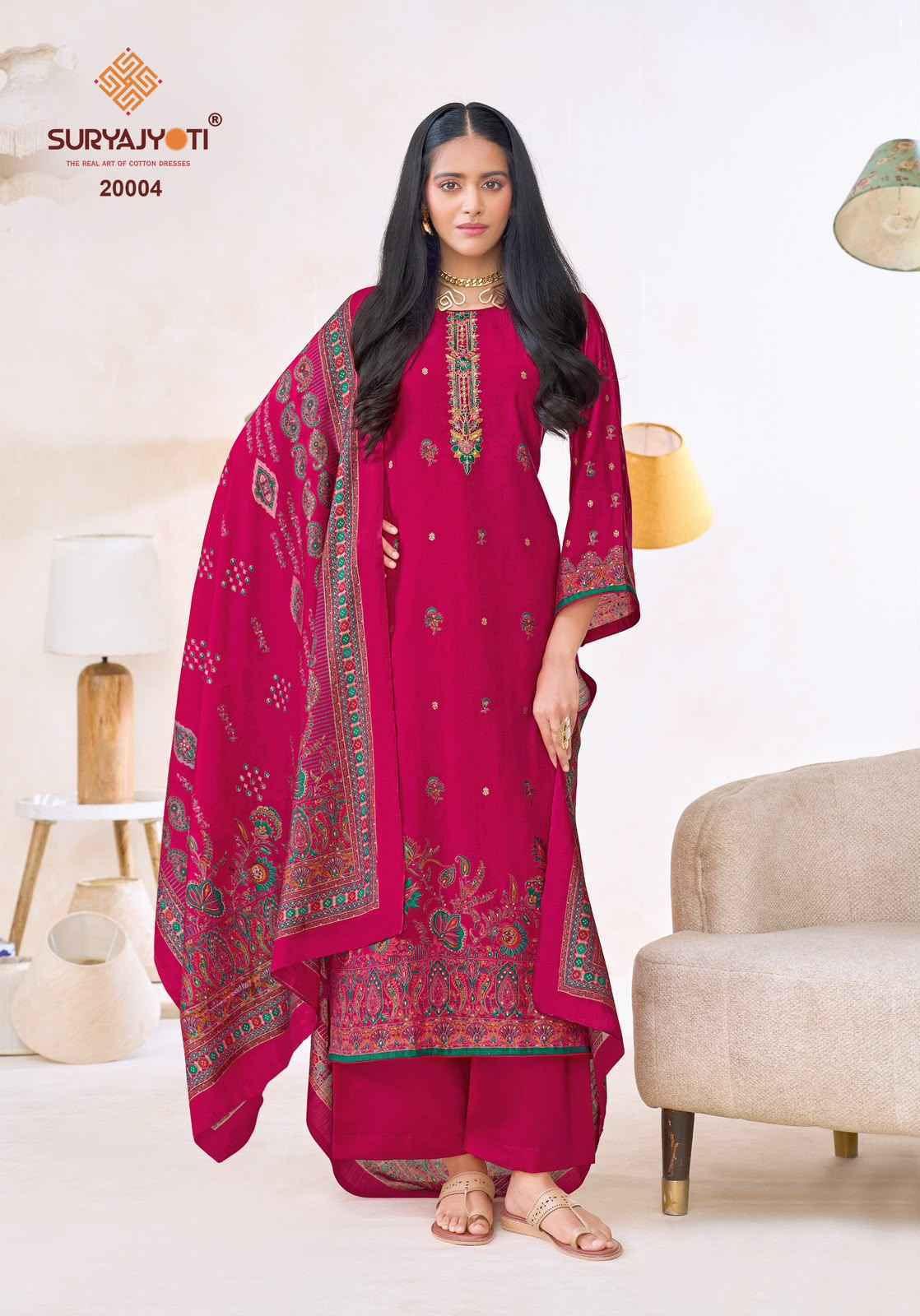 Suryajyoti Pushpa Vol 20 Modal Silk Dress Material _ Wholesale Factory Rate ( 8 Pcs Catalog )