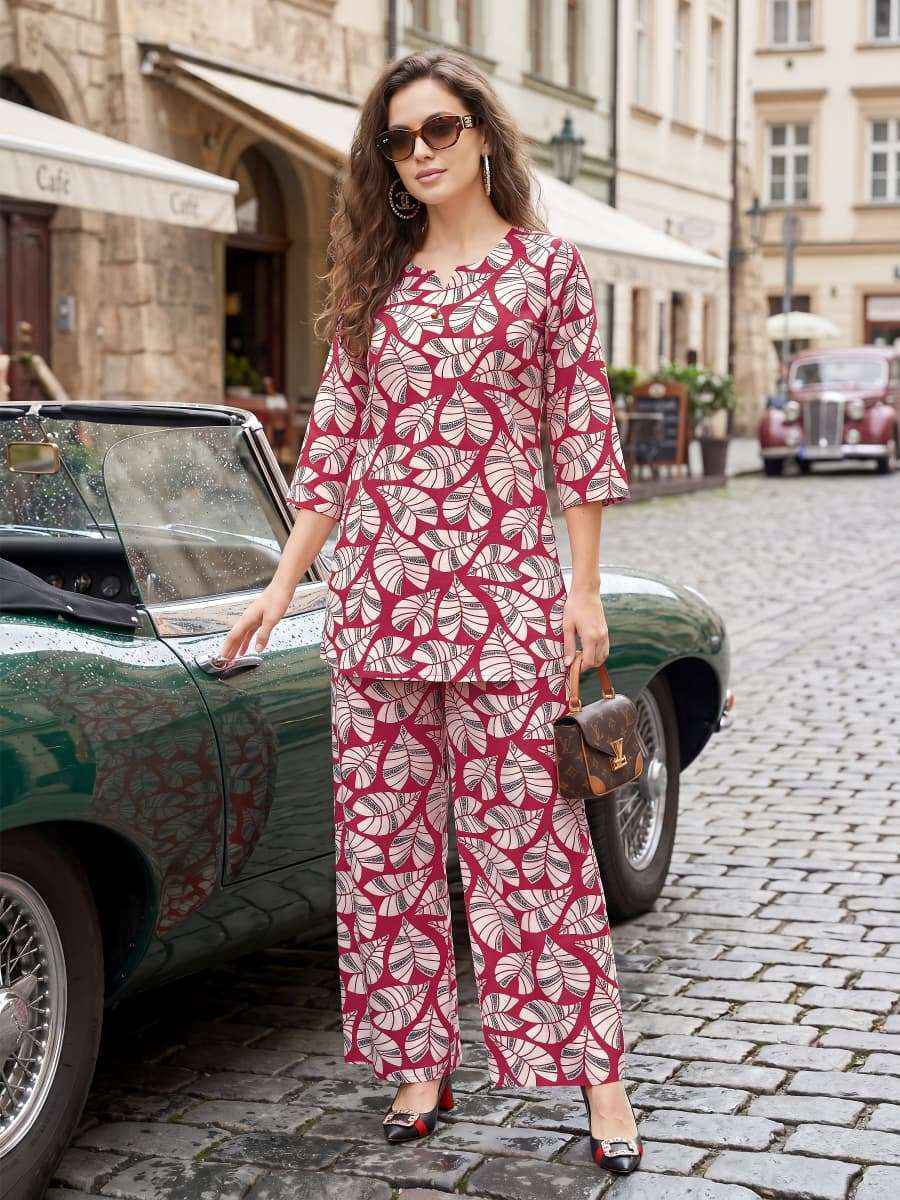 Tips And Tops Lifestyle Vol 4 Printed Rayon Coed Set Wholesale Factory Price ( 6 Pcs Catalog )