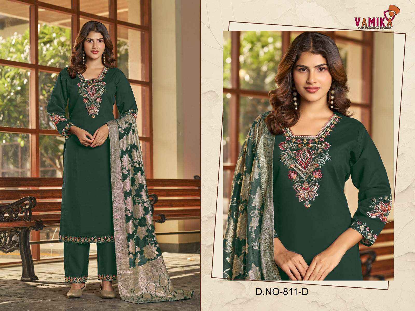 Vamika Aisha Readymade Designer 3 Pec Suit Collection _ Wholesale Factory Rate ( 4 Pcs Catalog )