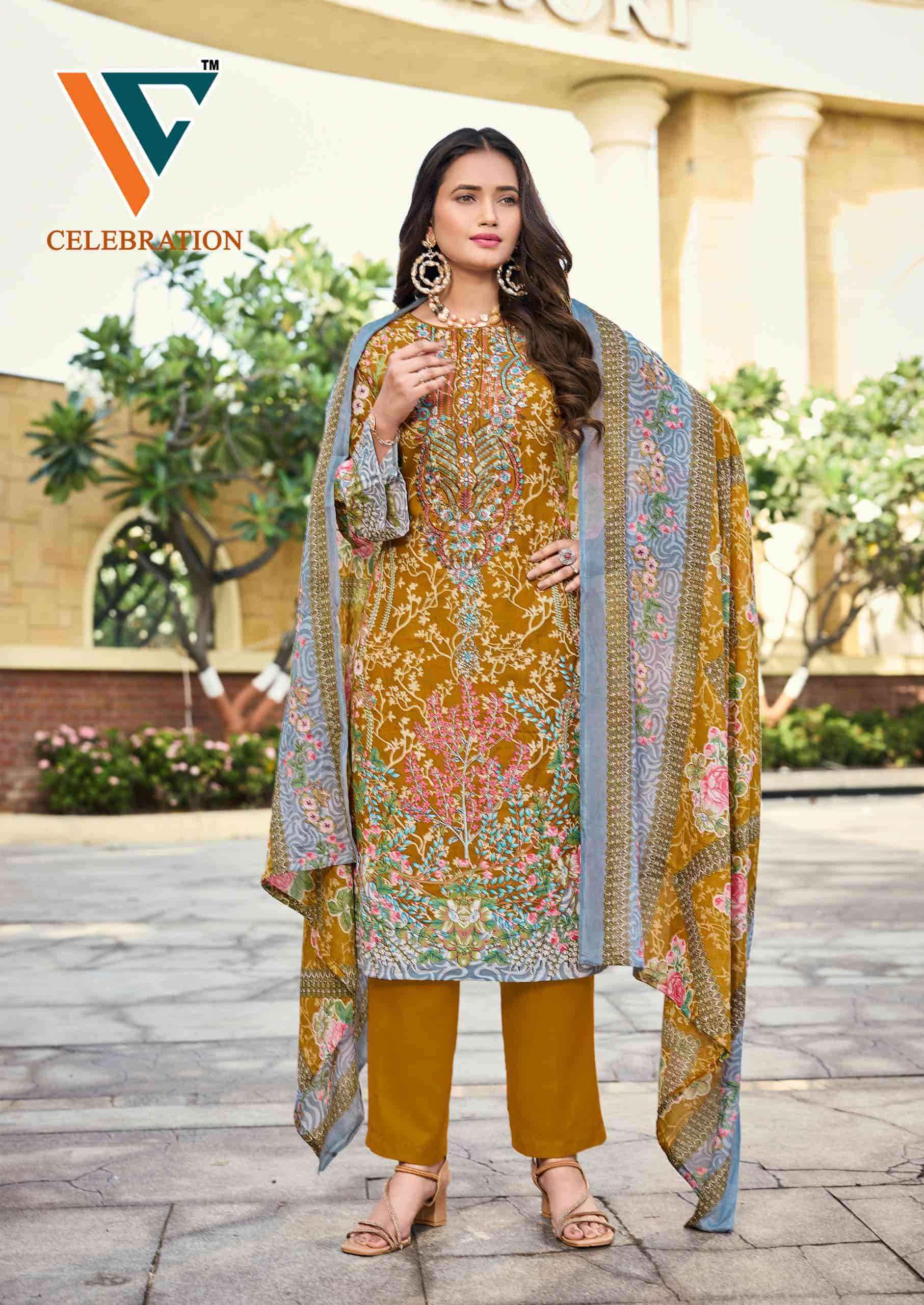Vandana Fashion Celebration Vol 2 Pakistani Pakistani Suits Wholesale Price ( 8 Pcs Catalogue )