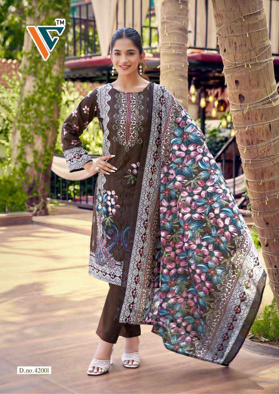 Vandana Fashion Karachi King Vol 42 Printed Cotton Dress Material _ Wholesale Factory Rate ( 8 Pcs Catalog )