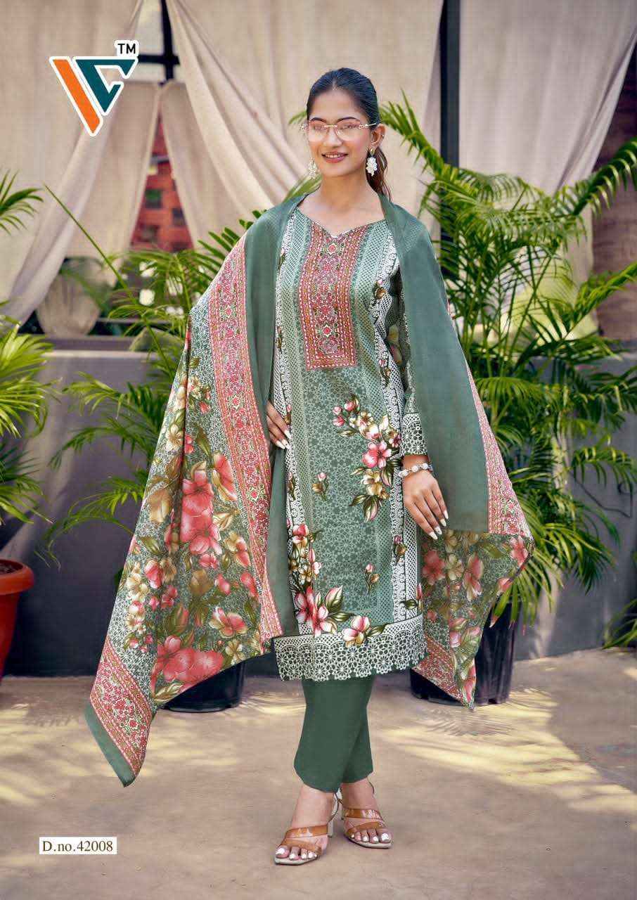 Vandana Fashion Karachi King Vol 42 Printed Cotton Dress Material _ Wholesale Factory Rate ( 8 Pcs Catalog )