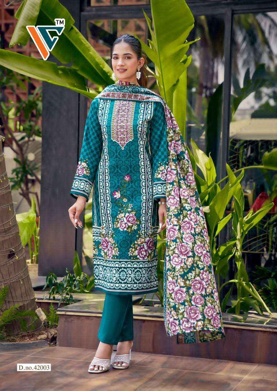 Vandana Fashion Karachi King Vol 42 Printed Cotton Dress Material _ Wholesale Factory Rate ( 8 Pcs Catalog )