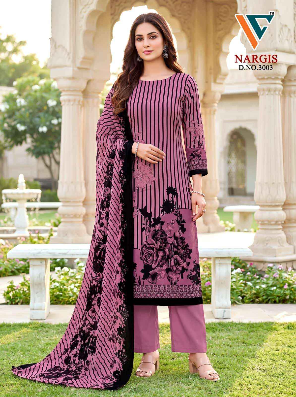 Vandana Fashion Nargis Vol 3 Designer Printed Cotton Dress Material _ Wholesale Factory Rate ( 8 Pcs Catalog )