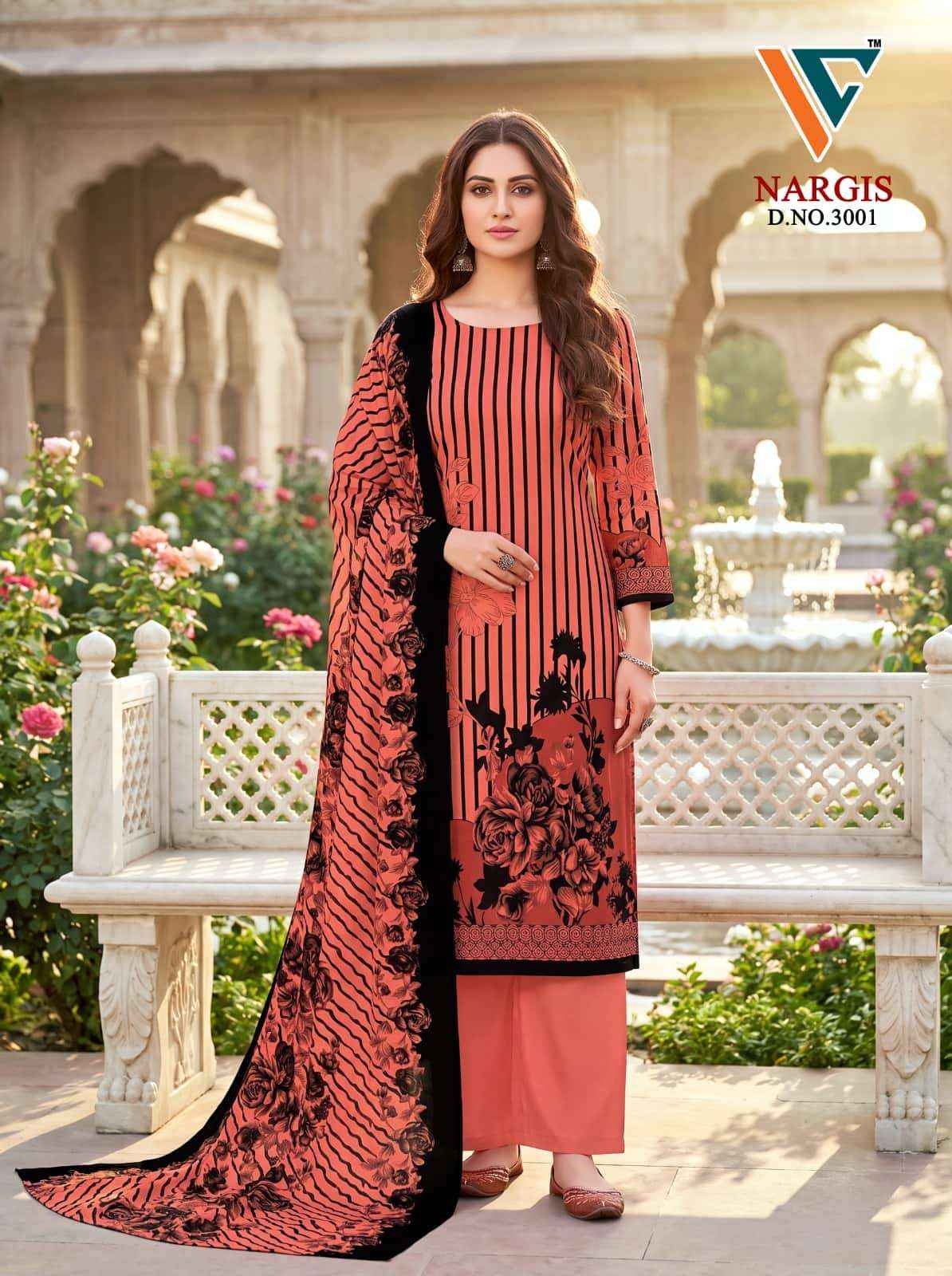 Vandana Fashion Nargis Vol 3 Designer Printed Cotton Dress Material _ Wholesale Factory Rate ( 8 Pcs Catalog )
