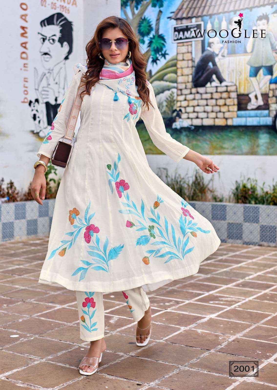 Wooglee Varnika Chanderi Silk Readymade Suits Wholesale Surat ( 4 pcs Catalogue )