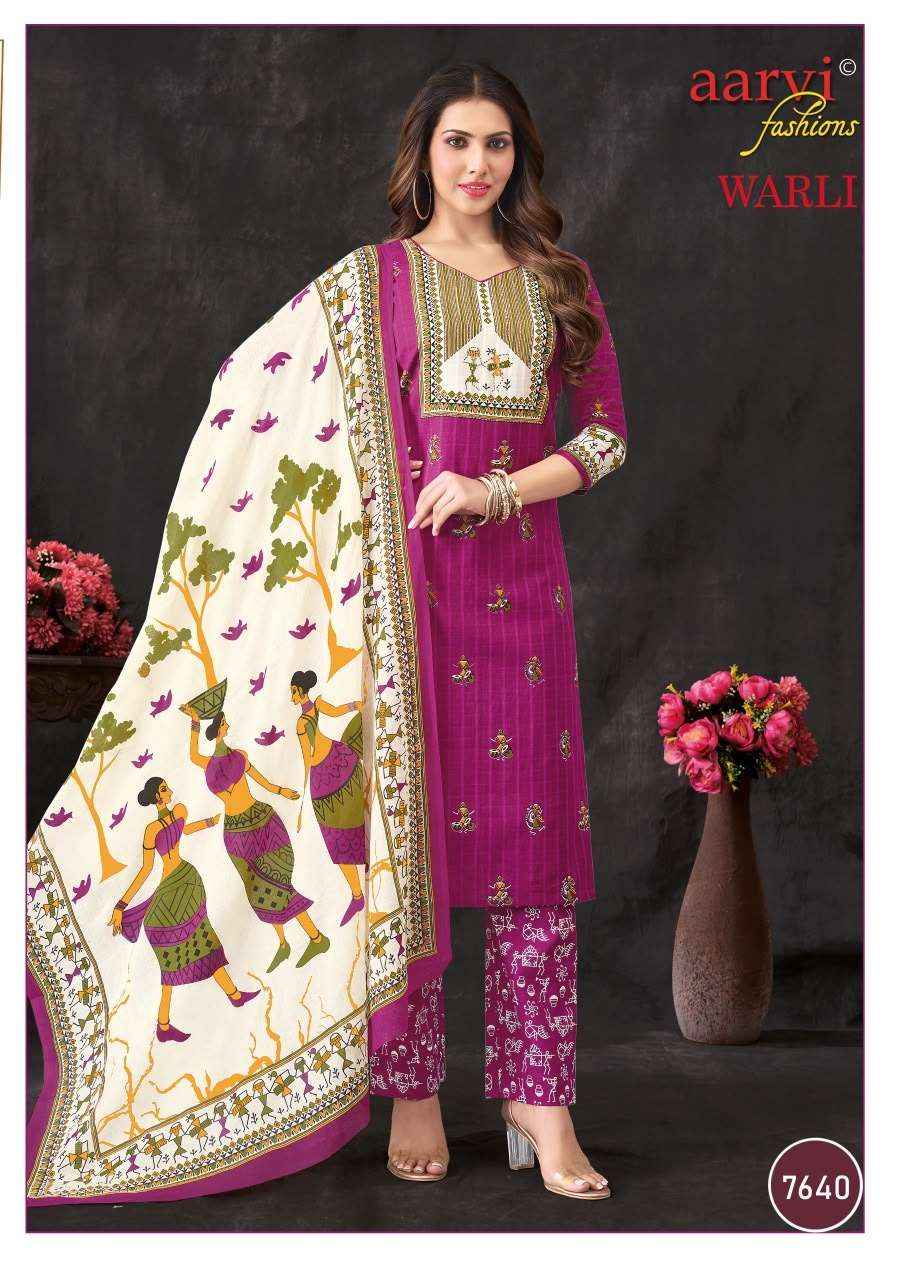 Aarvi Fashion Warli Vol 1 - Wholesale Pure Cotton Trendy Wear ( 6 Pcs Catalog )