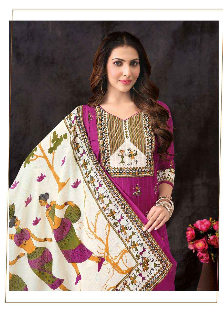 Aarvi Fashion Warli Vol 1 - Wholesale Pure Cotton Trendy Wear ( 6 Pcs Catalog )