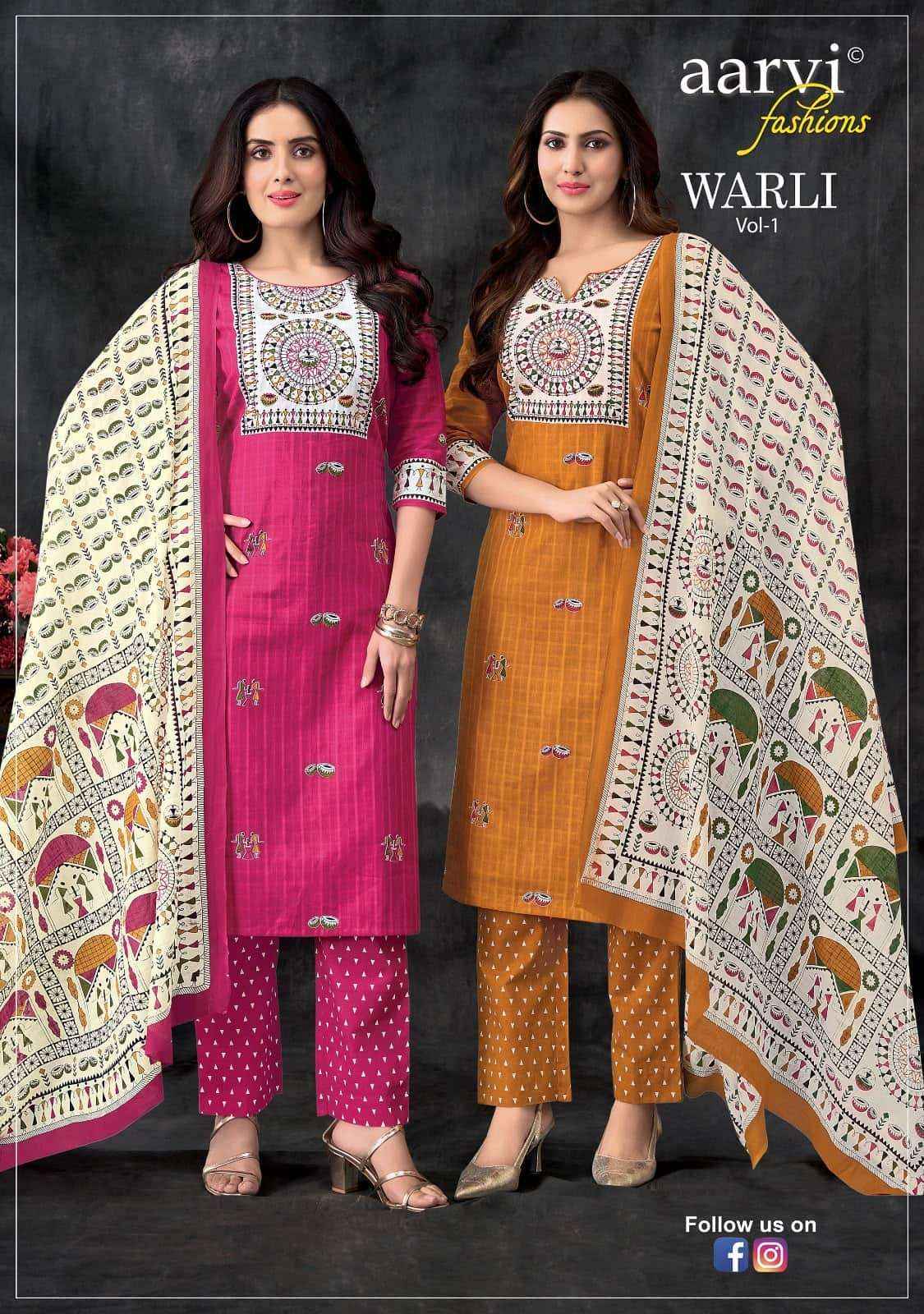 Aarvi Fashion Warli Vol 1 - Wholesale Pure Cotton Trendy Wear ( 6 Pcs Catalog )