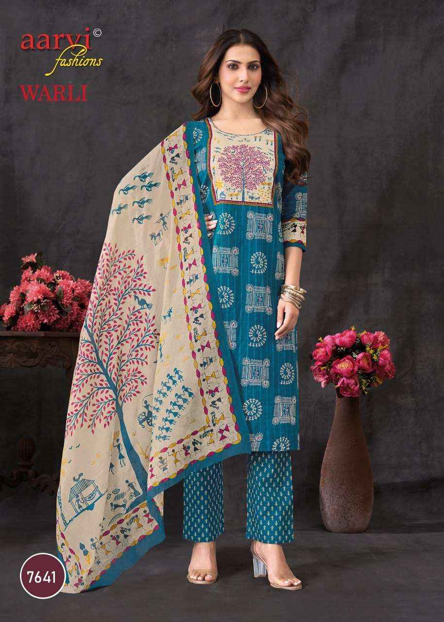 Aarvi Fashion Warli Vol 1 - Wholesale Pure Cotton Trendy Wear ( 6 Pcs Catalog )