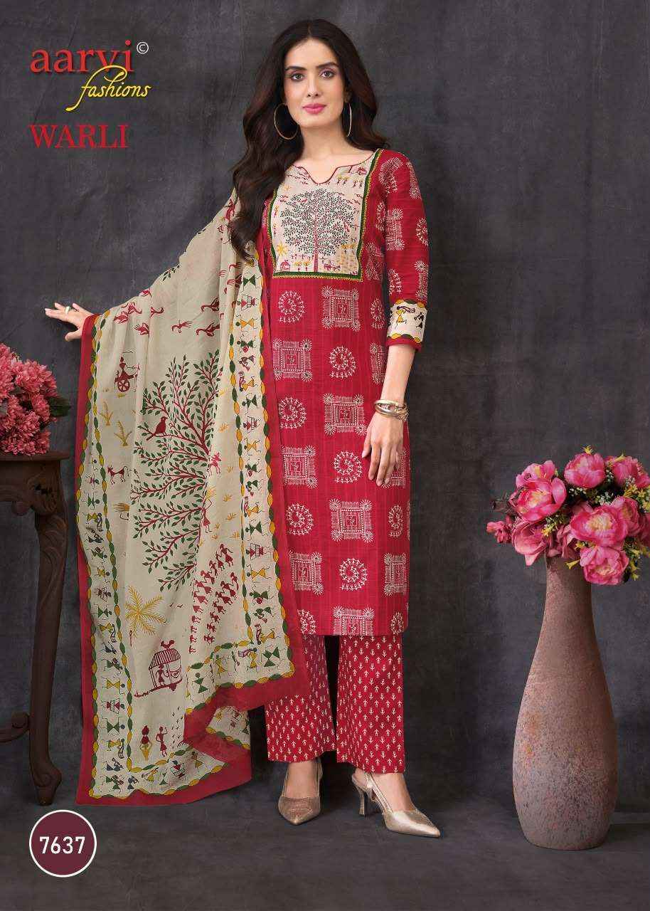 Aarvi Fashion Warli Vol 1 - Wholesale Pure Cotton Trendy Wear ( 6 Pcs Catalog )