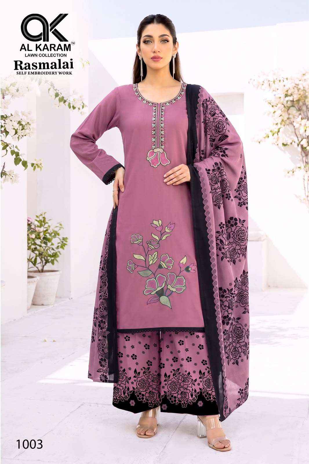 Al Karam Rasmalai Premium Wear Rayon Salwar Suit Catalog Dealers