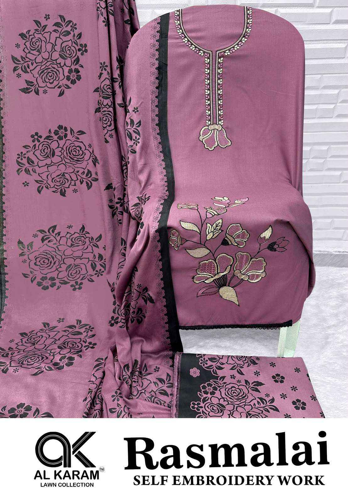 Al Karam Rasmalai Premium Wear Rayon Salwar Suit Catalog Dealers