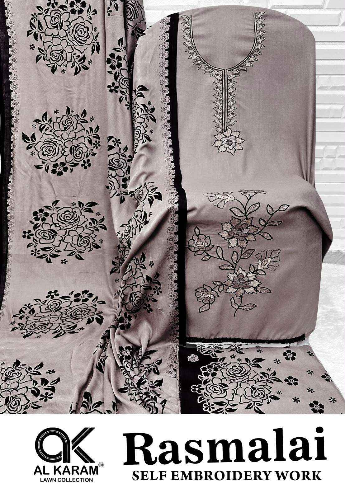 Al Karam Rasmalai Premium Wear Rayon Salwar Suit Catalog Dealers