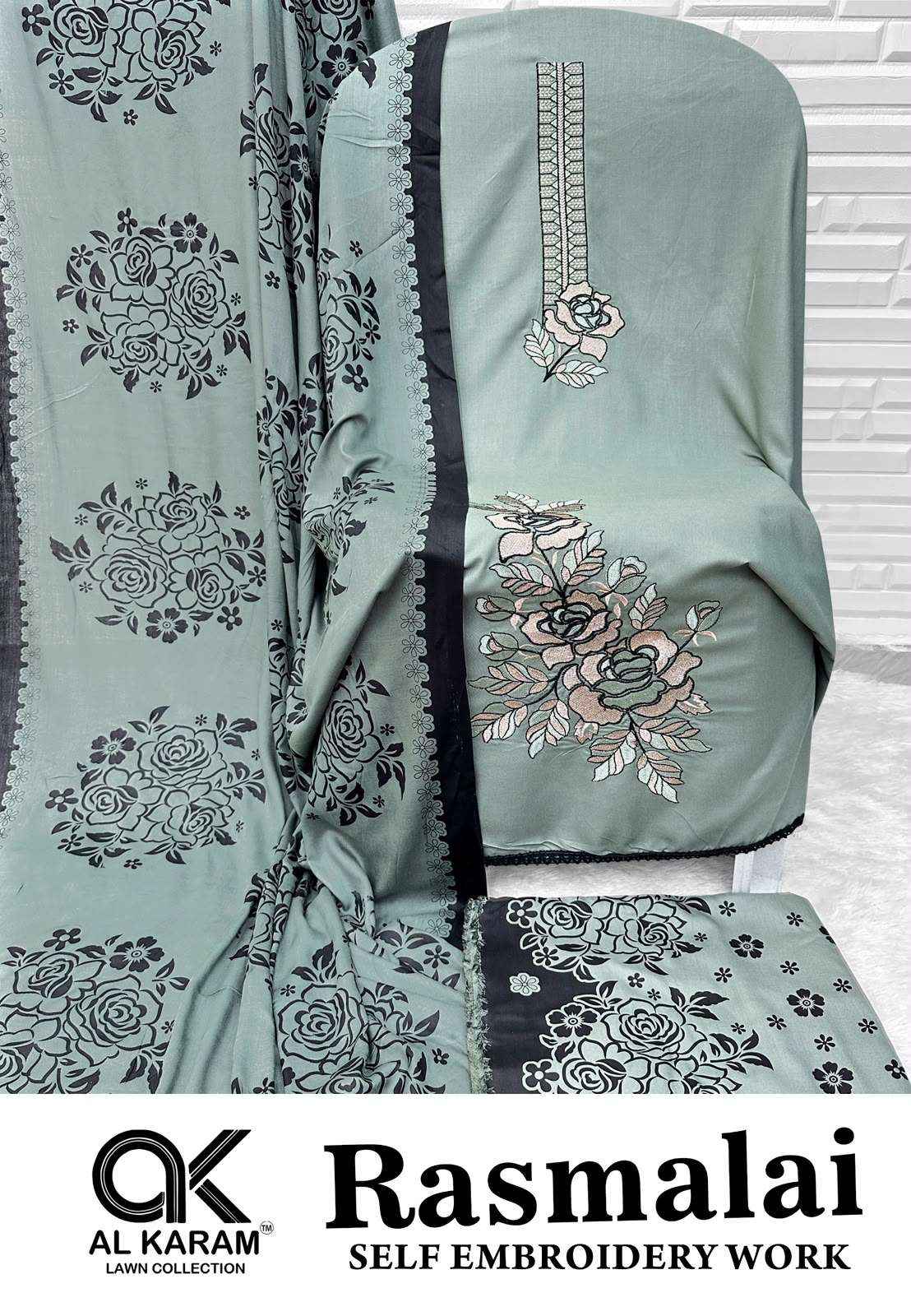 Al Karam Rasmalai Premium Wear Rayon Salwar Suit Catalog Dealers
