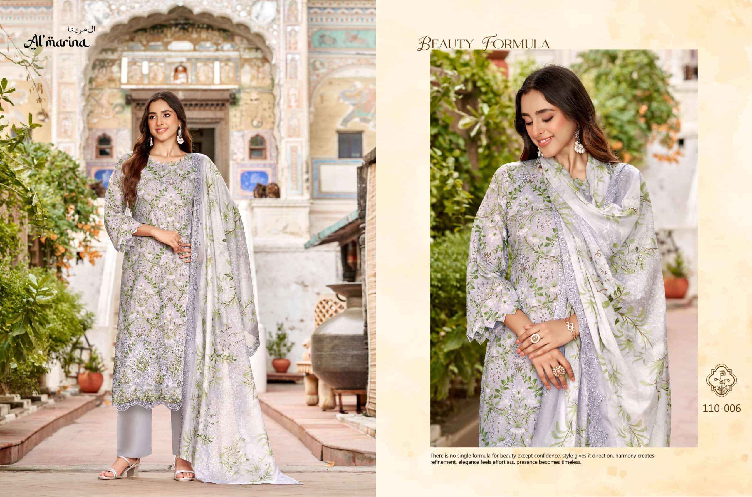 Al Marina Chikankari Vol 6 Premium Wear Cotton Dress Catalog Dealers