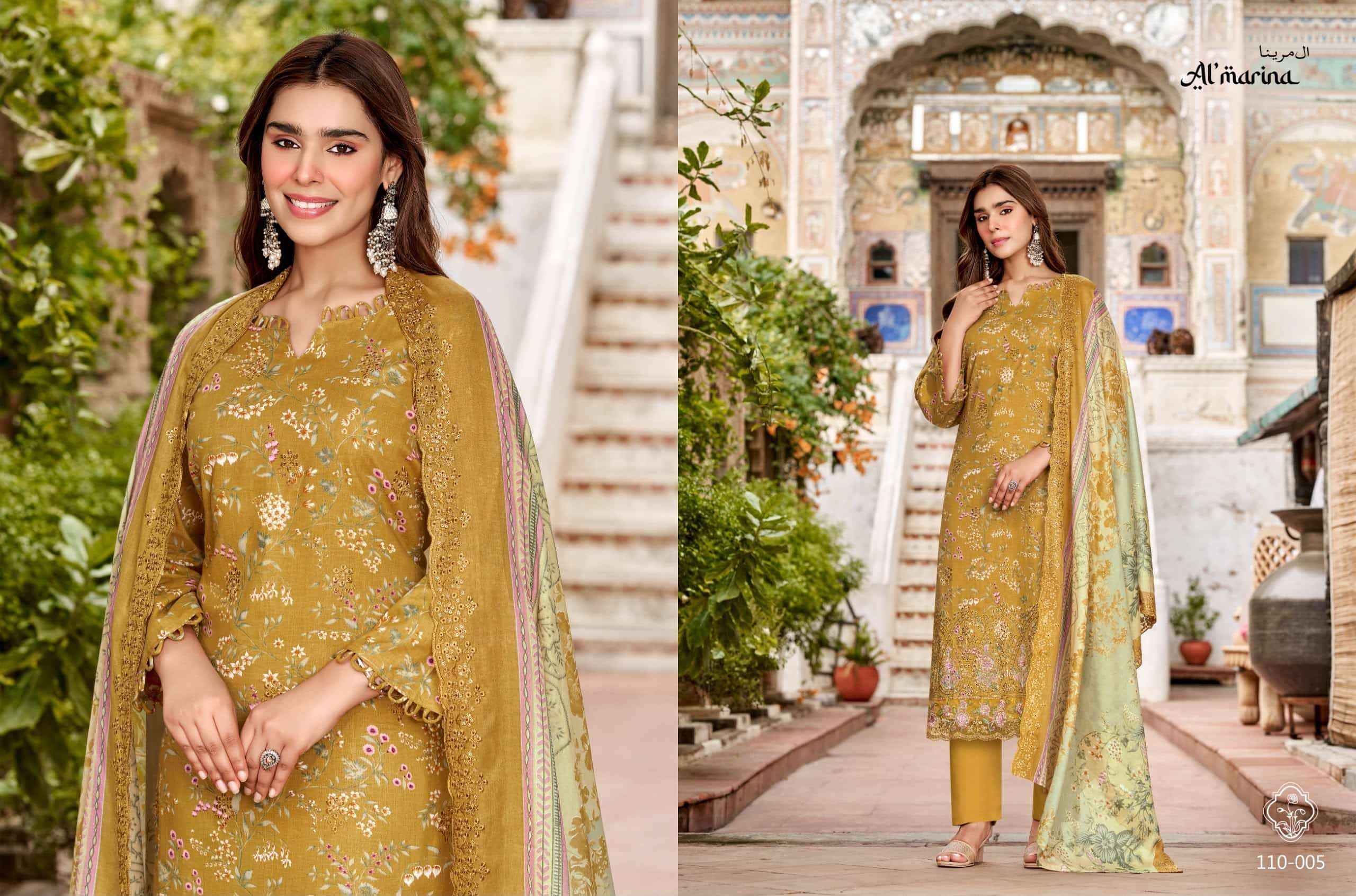 Al Marina Chikankari Vol 6 Premium Wear Cotton Dress Catalog Dealers