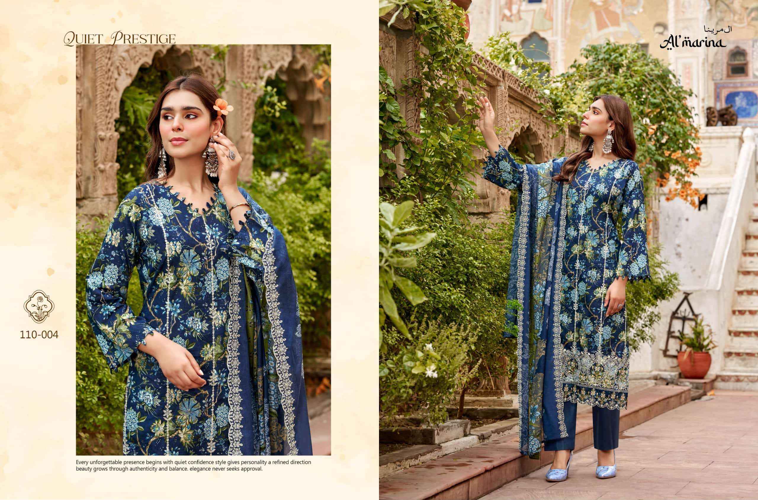 Al Marina Chikankari Vol 6 Premium Wear Cotton Dress Catalog Dealers
