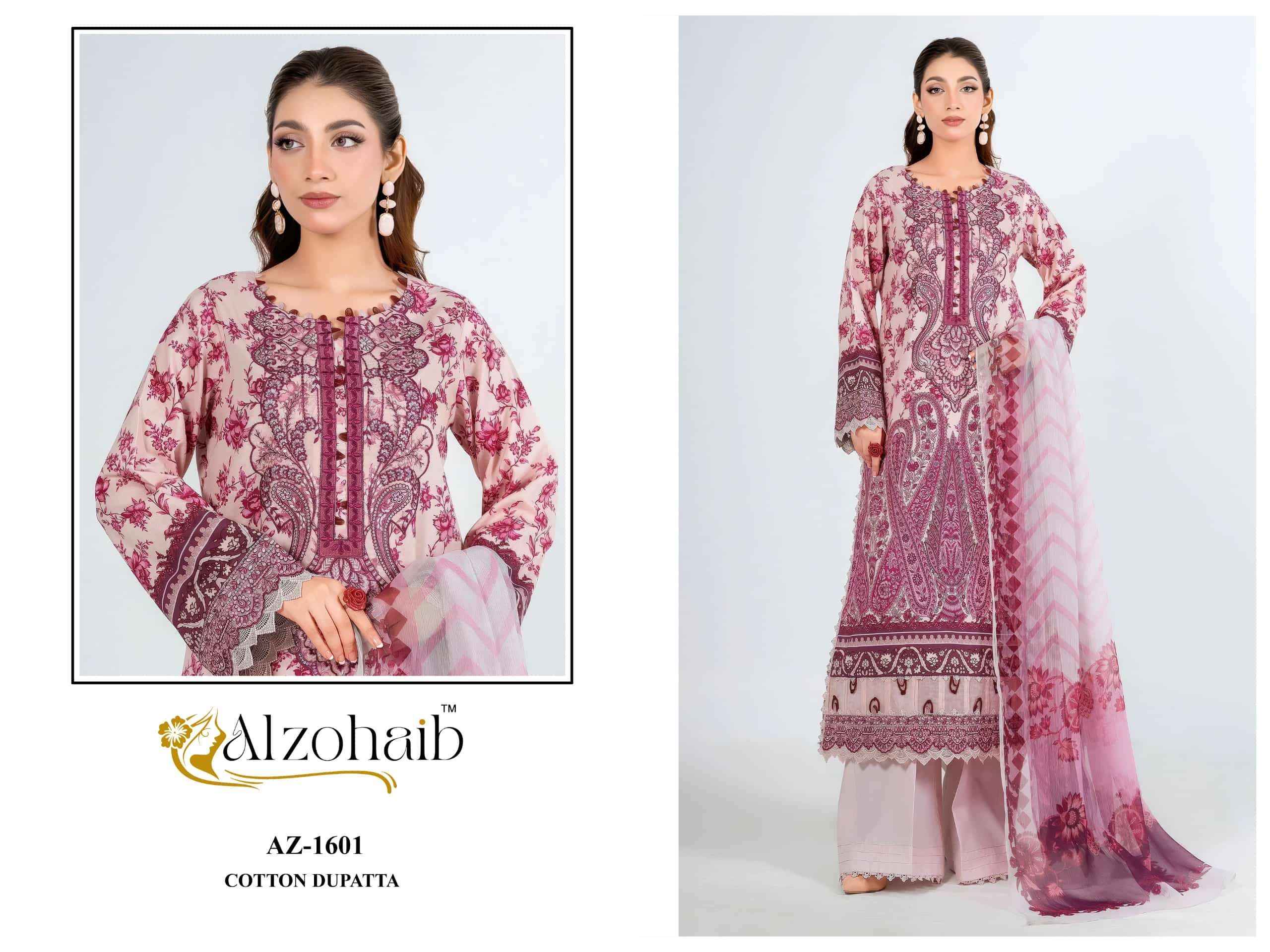 Al Zohaib Noura Vol 2 Pure Cotton Pakistani Suits | Wholesale Market Surat ( 4 Pcs Catalogue )