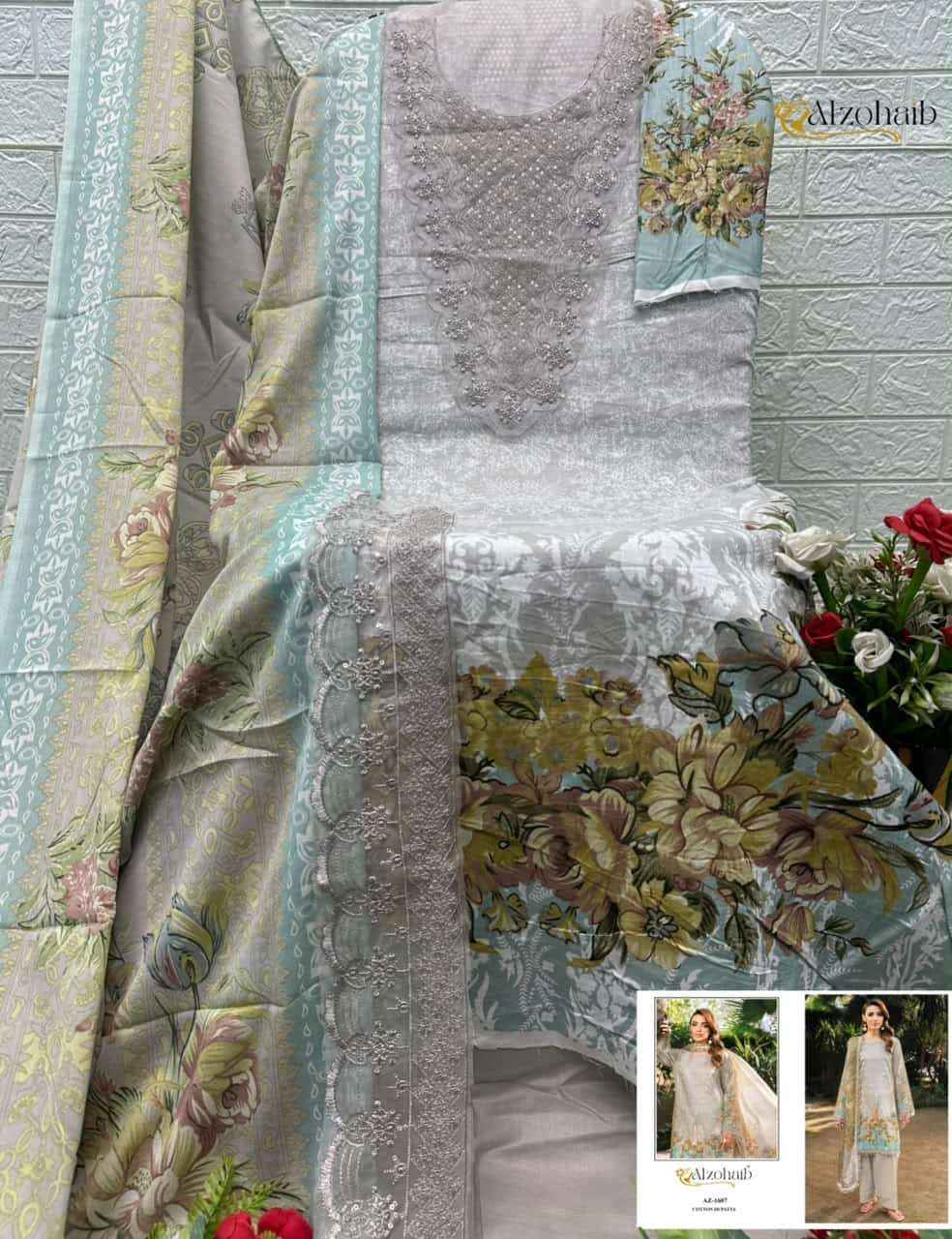 Al Zohaib Noura Vol 2 Pure Cotton Pakistani Suits | Wholesale Market Surat ( 4 Pcs Catalogue )