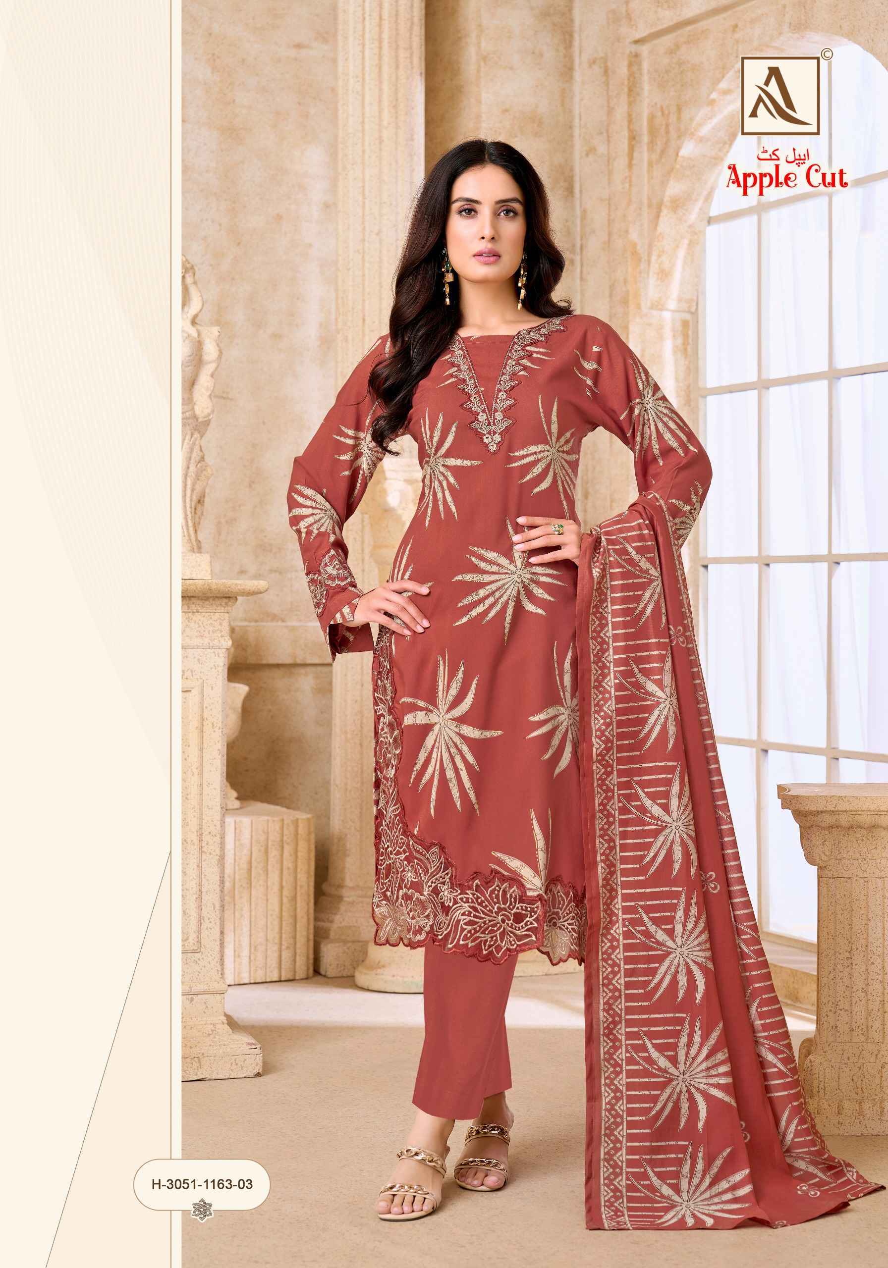 Alok Apple Cut - Viscose Reyon Dress Material - Wholesale Market Surat ( 6 pcs Catalog )